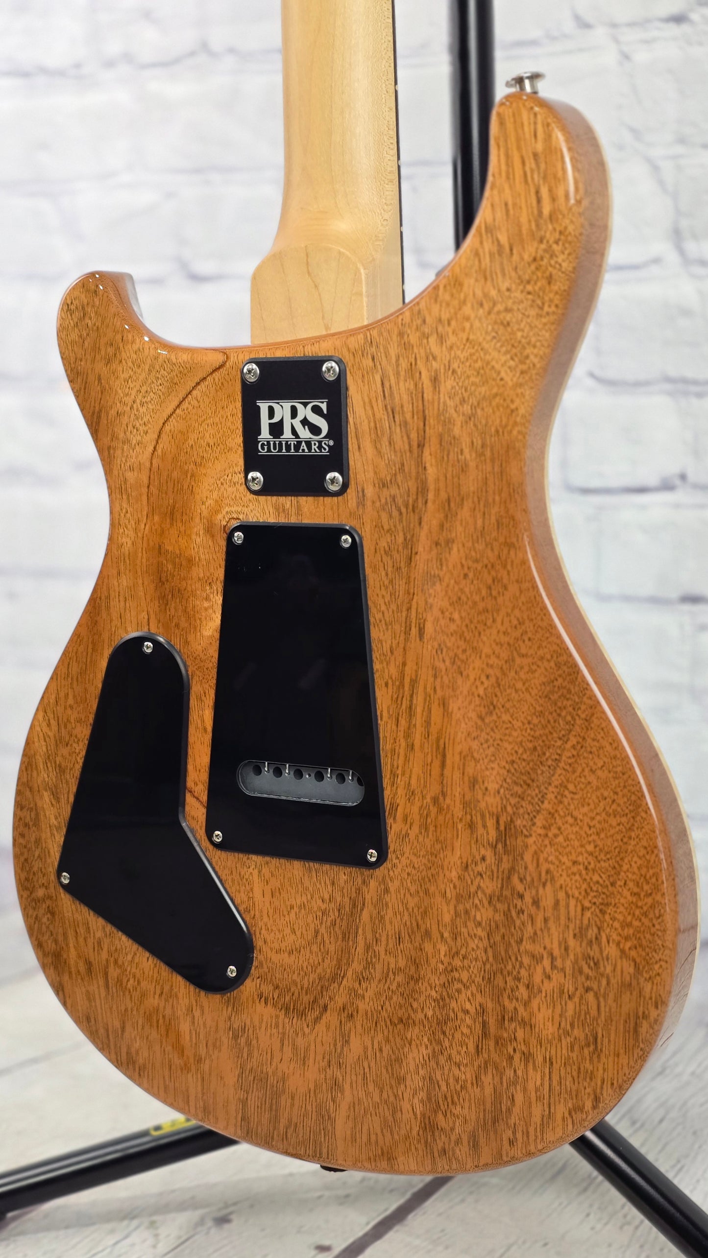 Paul Reed Smith PRS CE24 Electric Guitar Gloss Black Natural Back