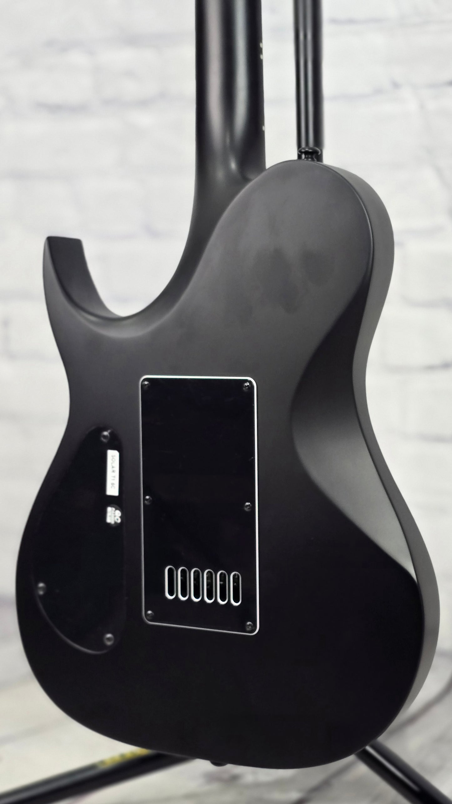 USED Solar T1.6C Evertune 6 String Electric Guitar Carbon Black Matte