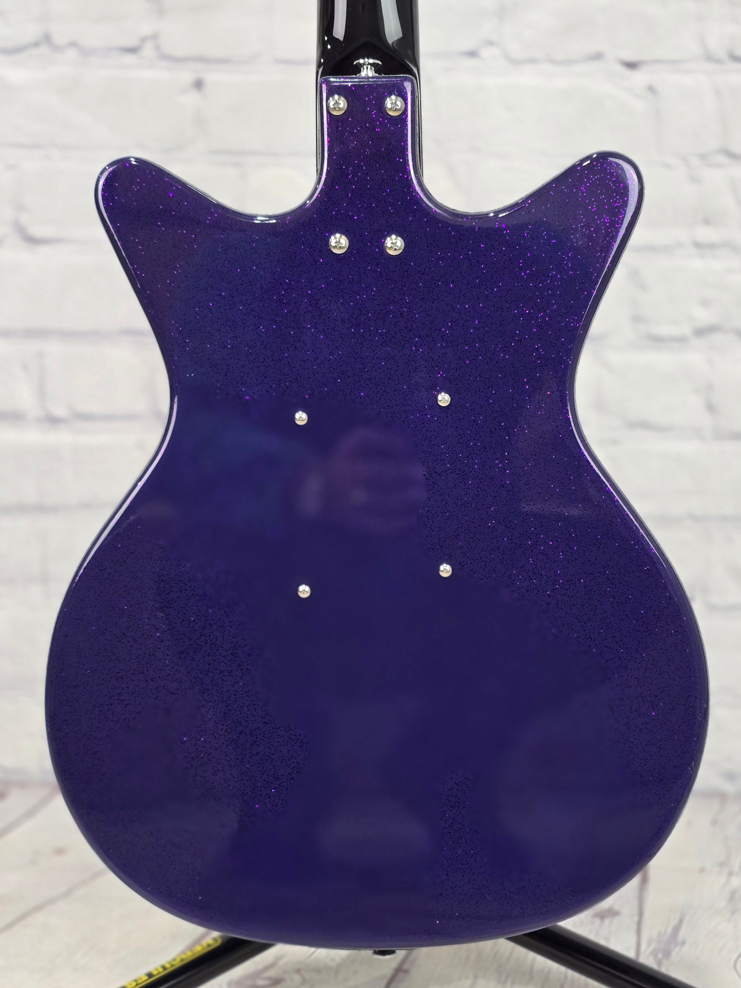 Danelectro 59 NOS+ Blackout 6 String Electric Guitar Purple Metalflake