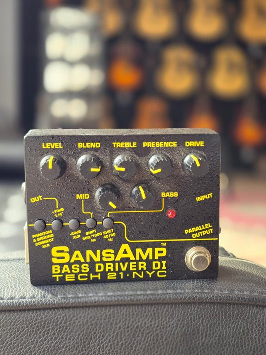 USED Tech 21 SansAmp Bass Driver Preamp Pedal