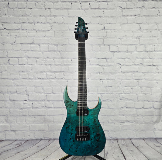 Schecter Keith Merrow KM-7 Mk III 7 String Electric Guitar Lagoon Fade