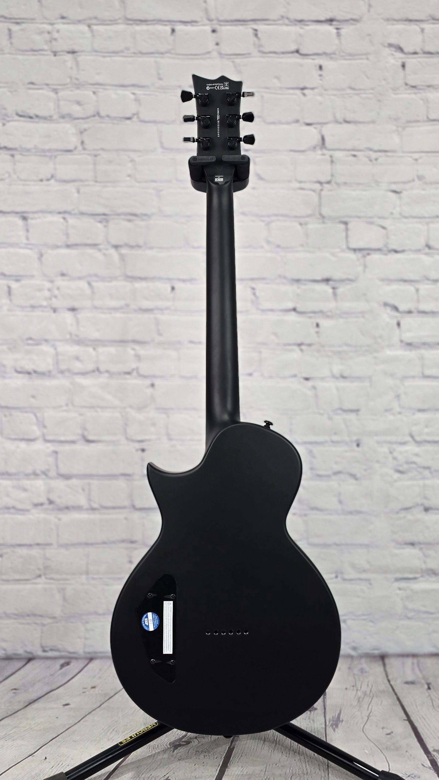 ESP LTD Deluxe EC-01FT 6 String Electric Guitar Charcoal Burst Satin