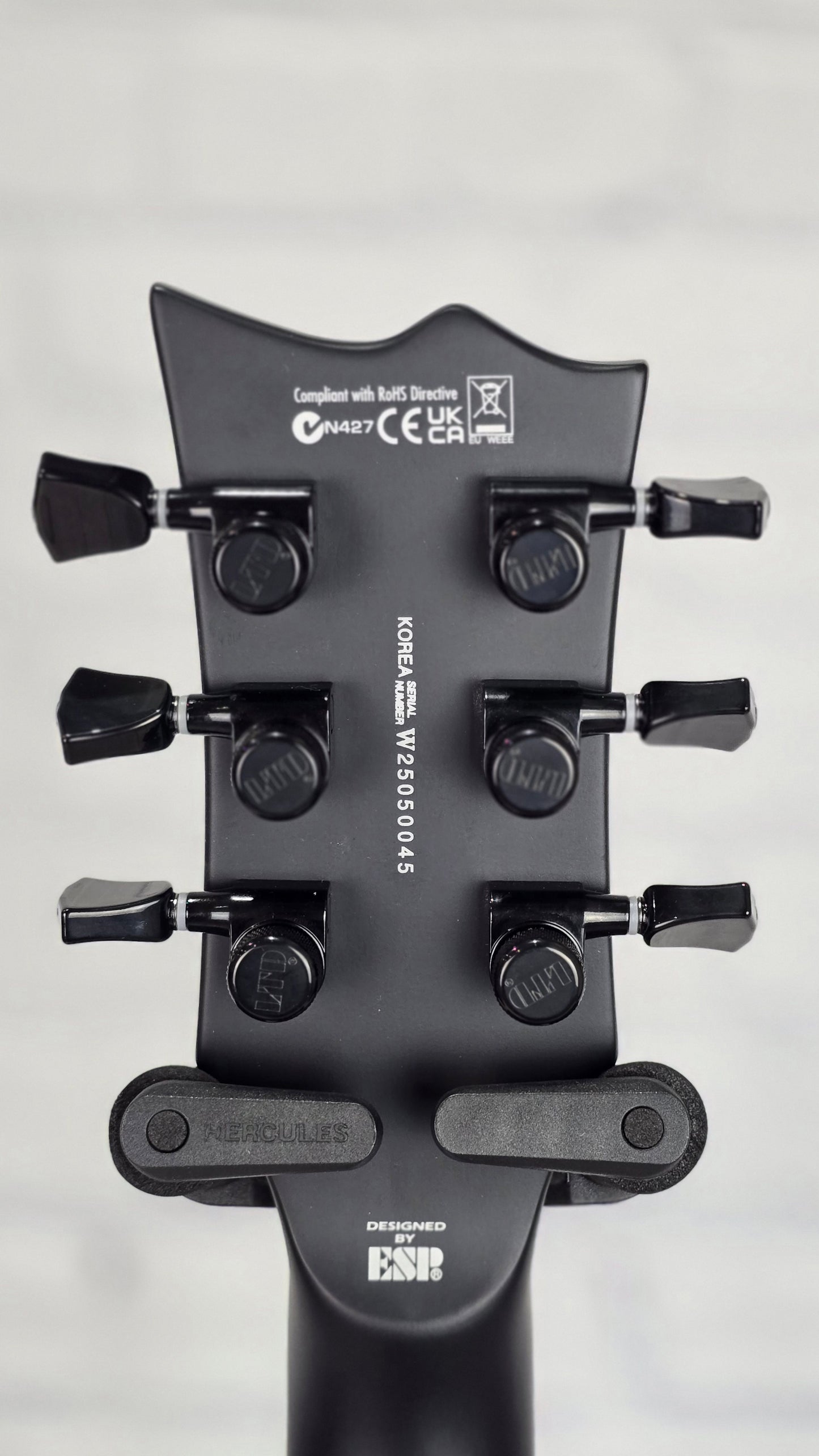 ESP LTD Deluxe EC-01FT 6 String Electric Guitar Charcoal Burst Satin