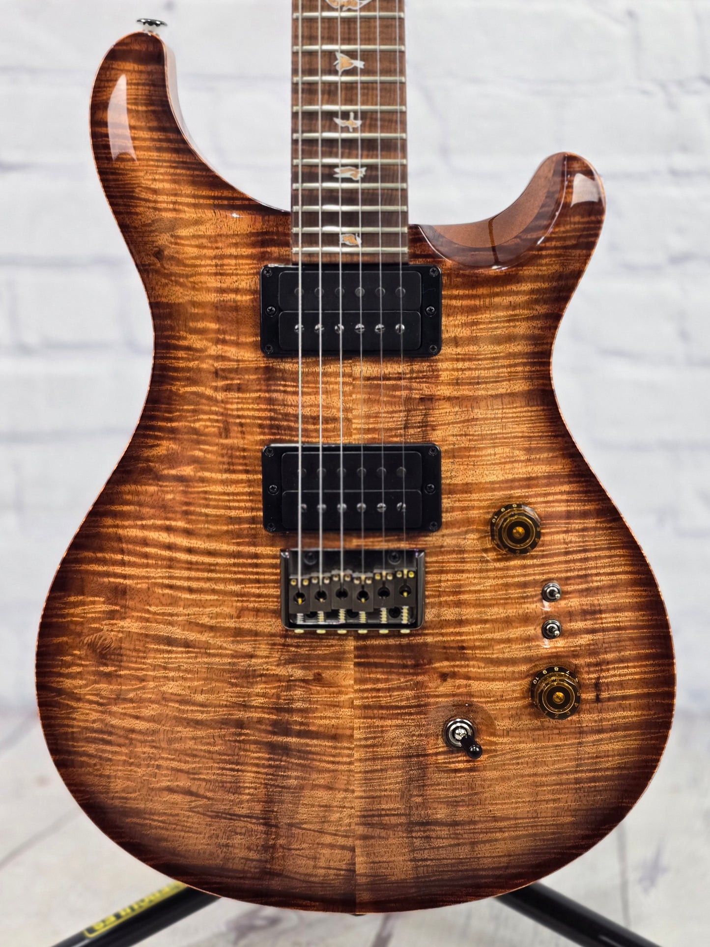 Paul Reed Smith PRS Guitars Private Stock Custom 24-08 Hardtail Koa 6 String Electric Guitar Natural Light Smokeburst