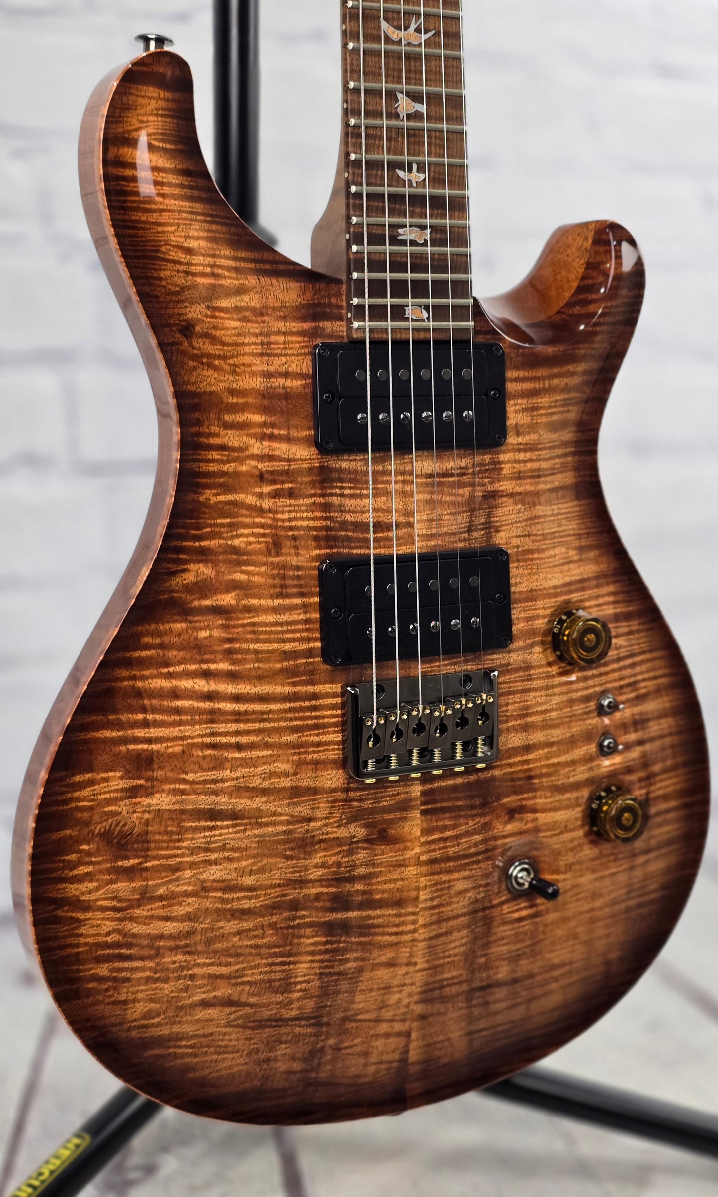 Paul Reed Smith PRS Guitars Private Stock Custom 24-08 Hardtail Koa 6 String Electric Guitar Natural Light Smokeburst