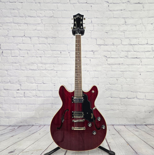 Guild Starfire I DC 6 String Semi-Hollow Electric Guitar Cherry Red