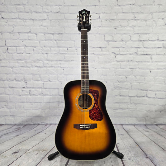 Guild Westerly Collection D-140 ATB Dreadnaught 6 String Acoustic Guitar Antique Burst