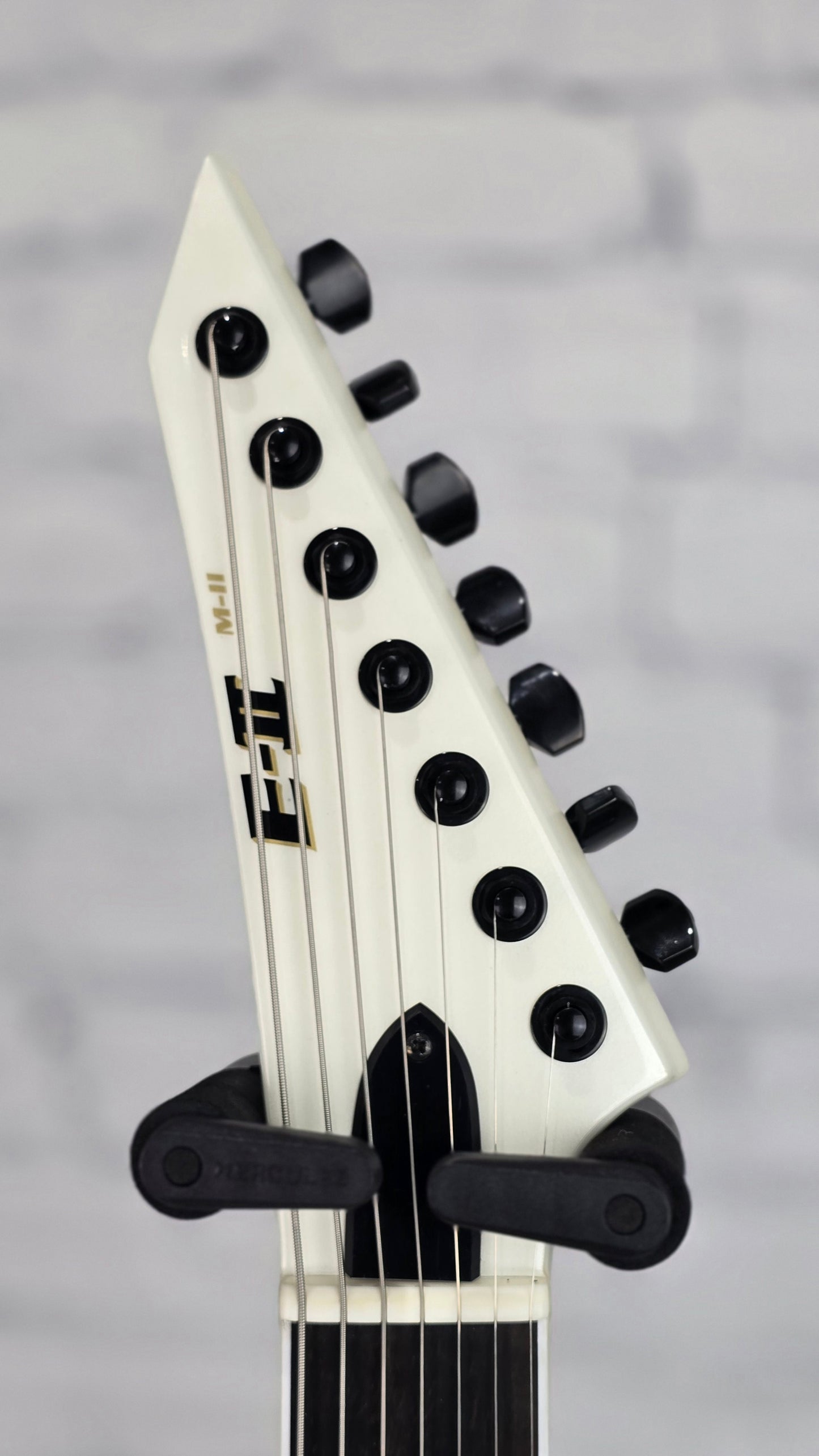 ESP E-II M-II7B ET 7 String Baritone Electric Guitar Pearl White EIIMII7BETPW