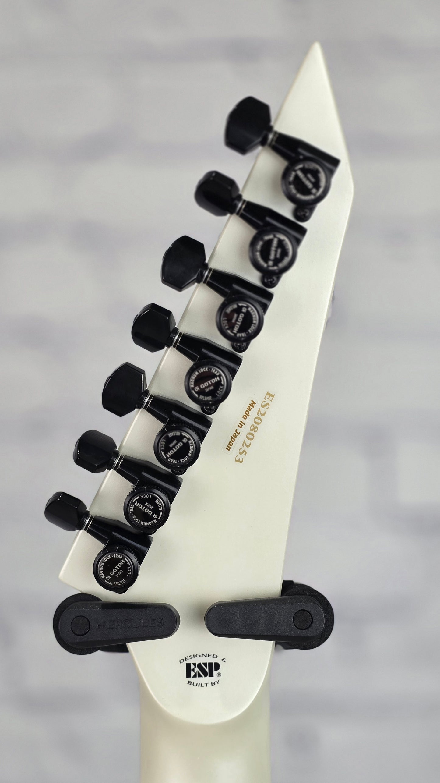 ESP E-II M-II7B ET 7 String Baritone Electric Guitar Pearl White EIIMII7BETPW