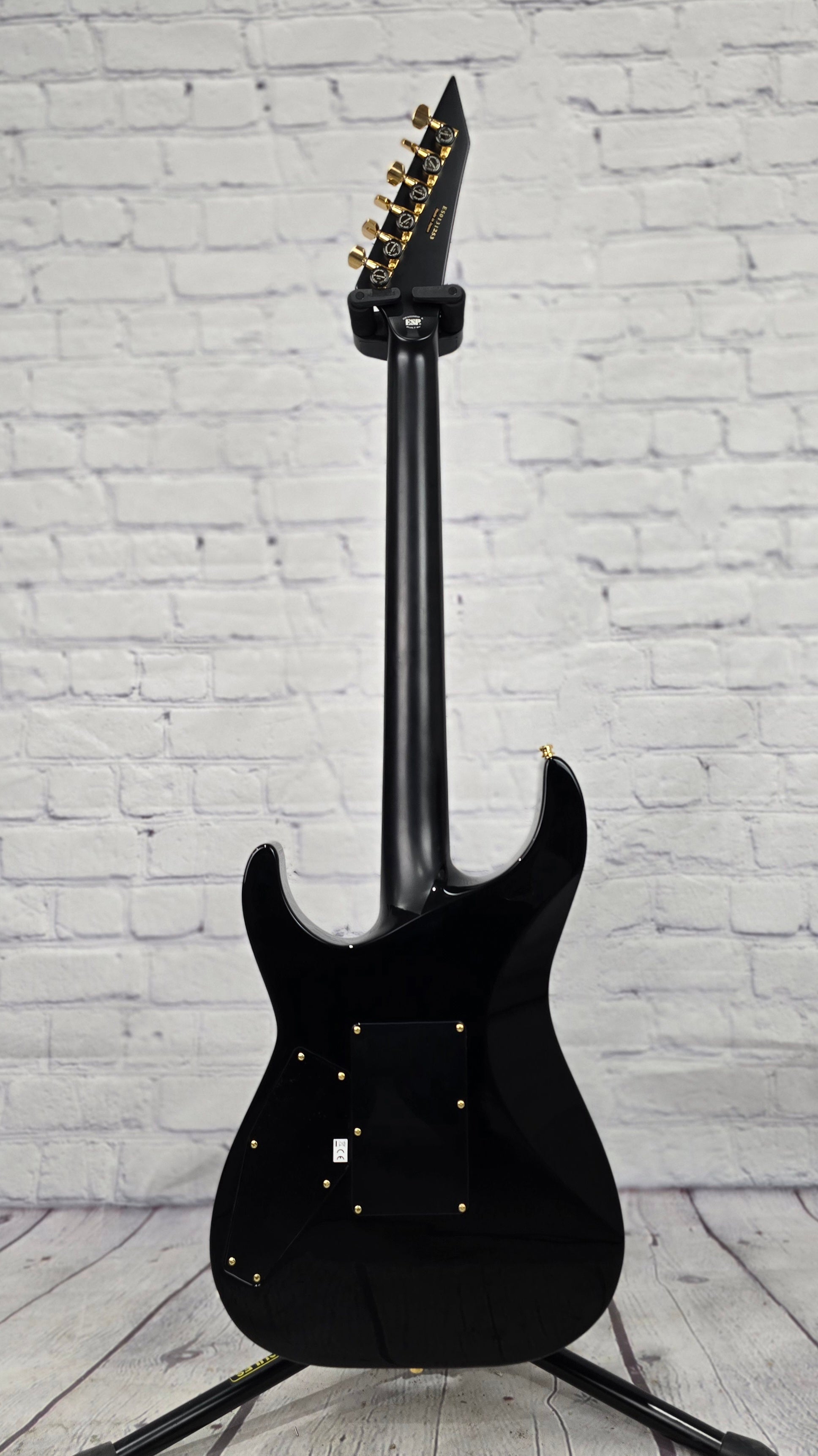 ESP E-II M-II QM 6 String Electric Guitar Black Natural Burst