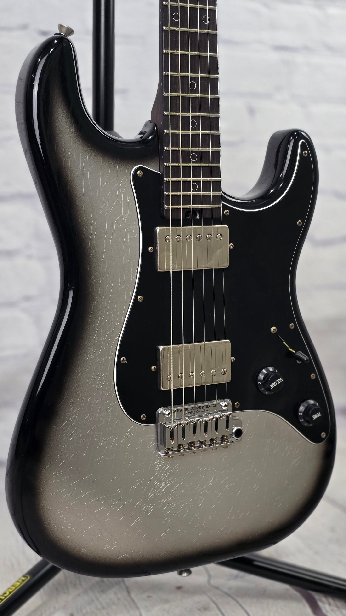 Schecter USA Nick Johnston Traditional HH Signature 6 String Electric Guitar Atomic Mercury Limited Edition Relic SHC-7136