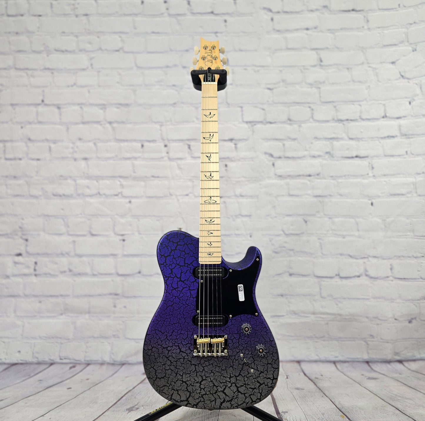Paul Reed Smith PRS NF53 Satin 6 String Electric Guitar "Sprayer's Choice" Blueberry Silver Metallic Fade Crackle