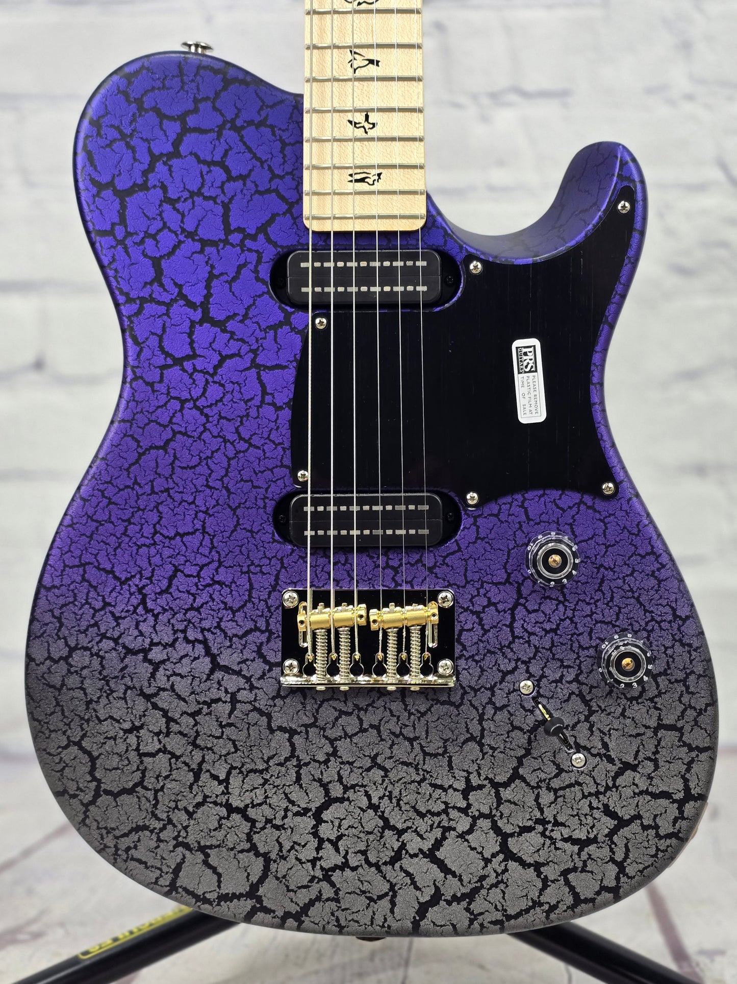 Paul Reed Smith PRS NF53 Satin 6 String Electric Guitar "Sprayer's Choice" Blueberry Silver Metallic Fade Crackle