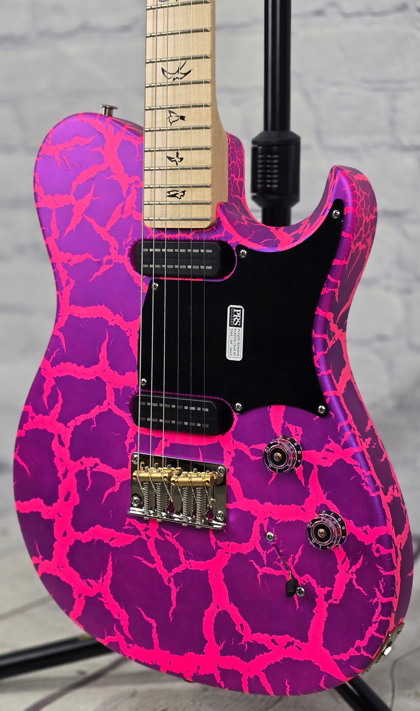 Paul Reed Smith PRS NF53 Satin 6 String Electric Guitar "Sprayer's Choice" Neon Pink Purple Crackle
