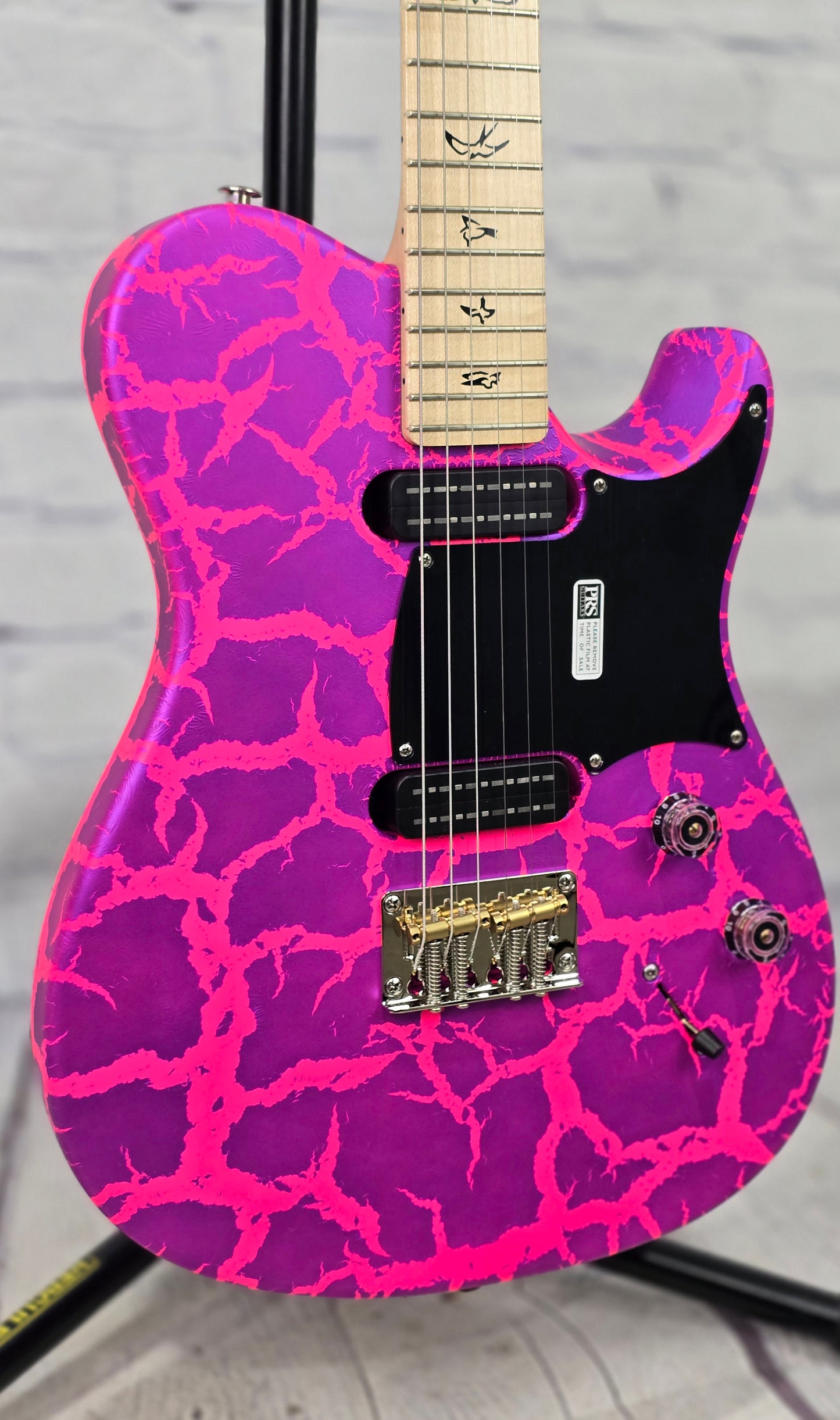 Paul Reed Smith PRS NF53 Satin 6 String Electric Guitar "Sprayer's Choice" Neon Pink Purple Crackle