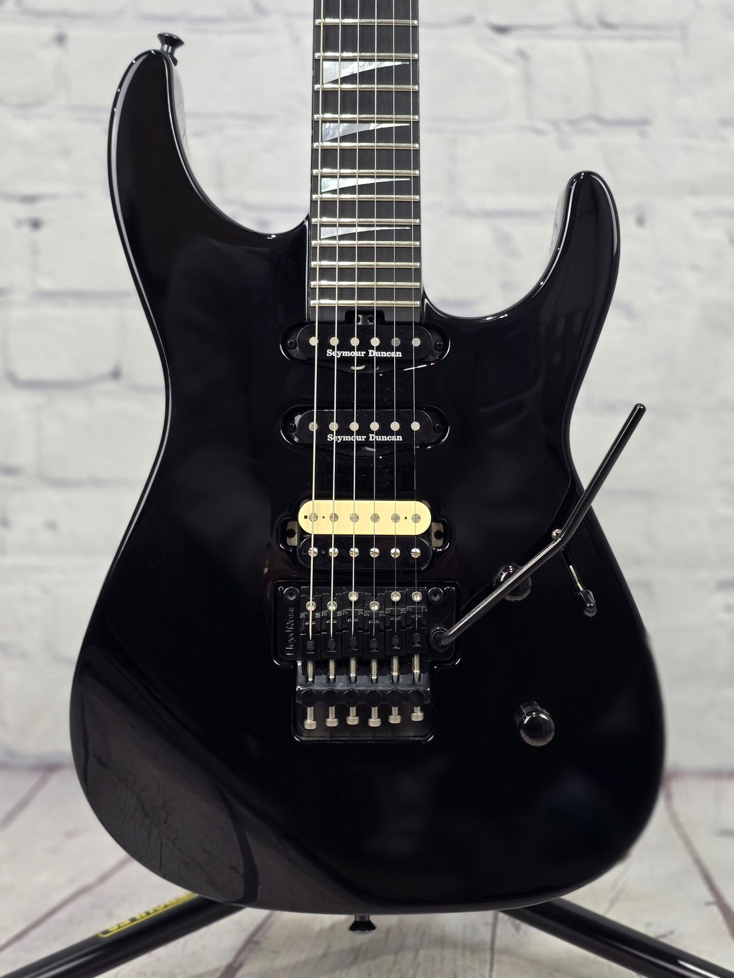 USED Jackson American Series Soloist SL3 6 String Electric Guitar Gloss Black