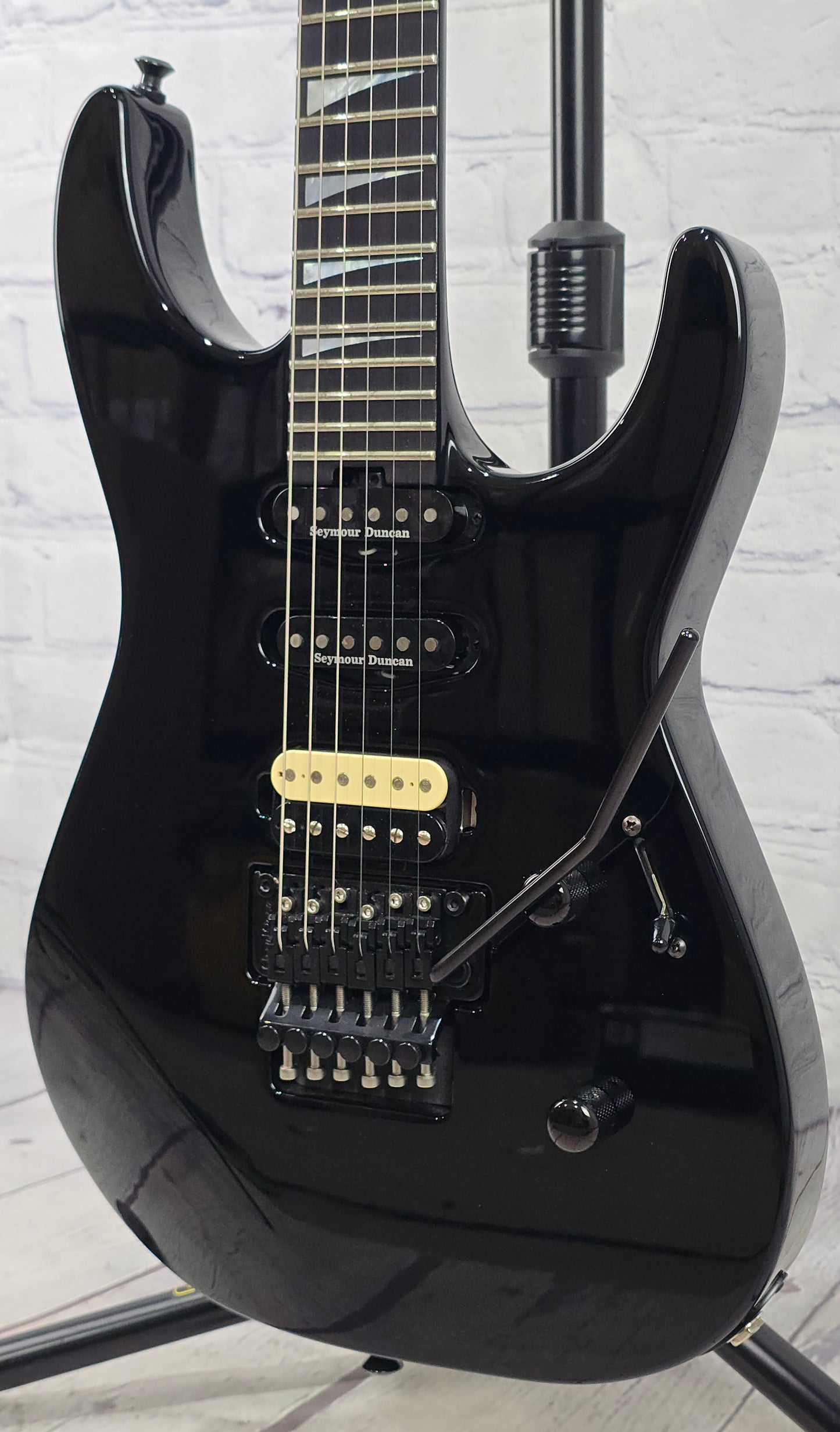 USED Jackson American Series Soloist SL3 6 String Electric Guitar Gloss Black