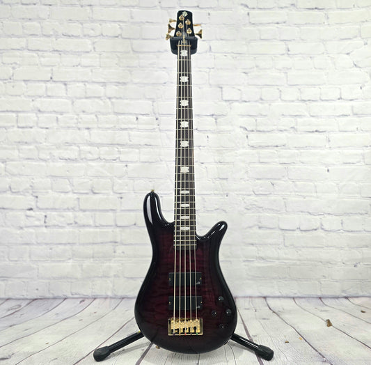 Spector NS Icon Bolt-On 5 String Bass Black Cherry Gloss