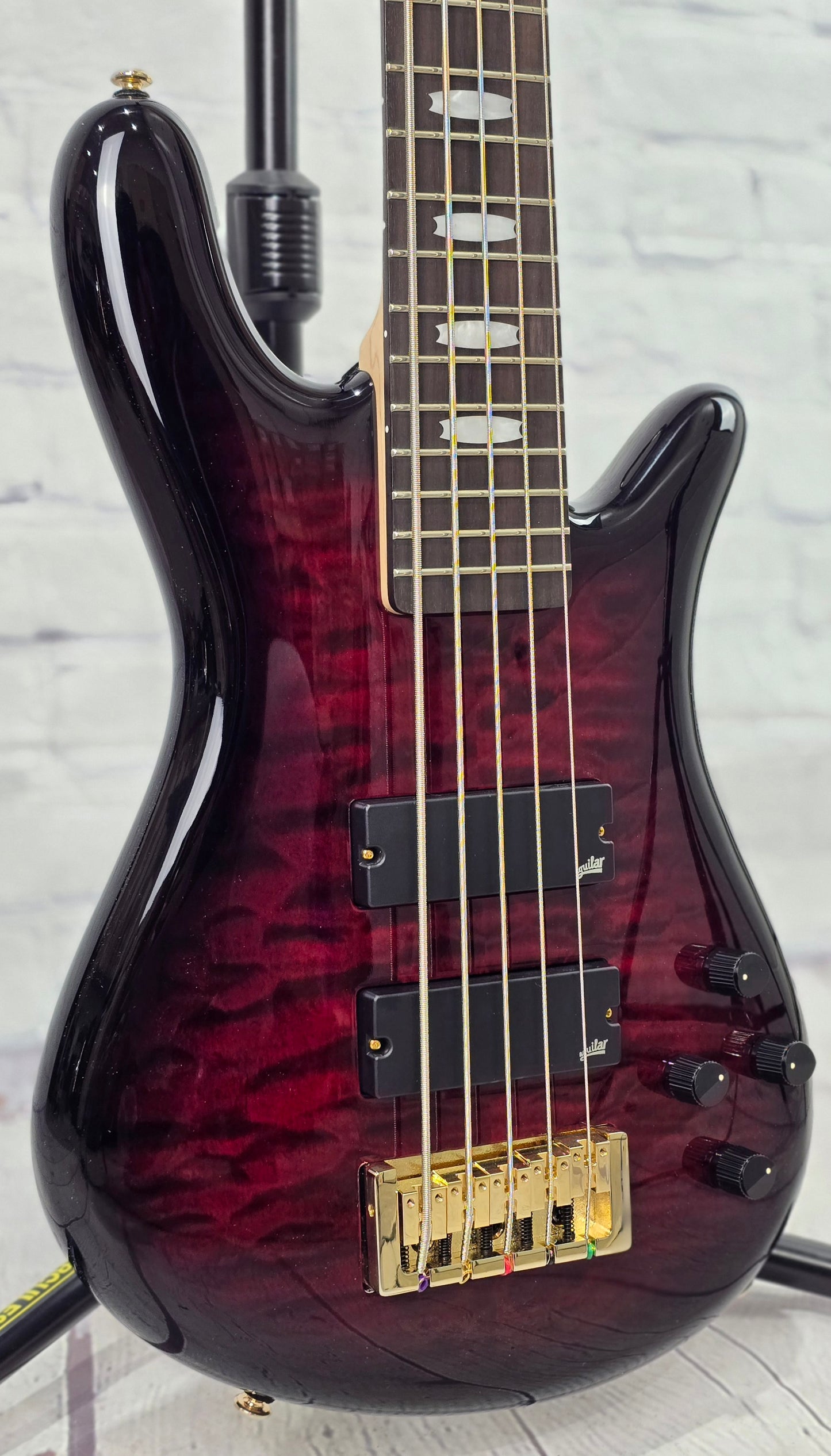 Spector NS Icon Bolt-On 5 String Bass Black Cherry Gloss