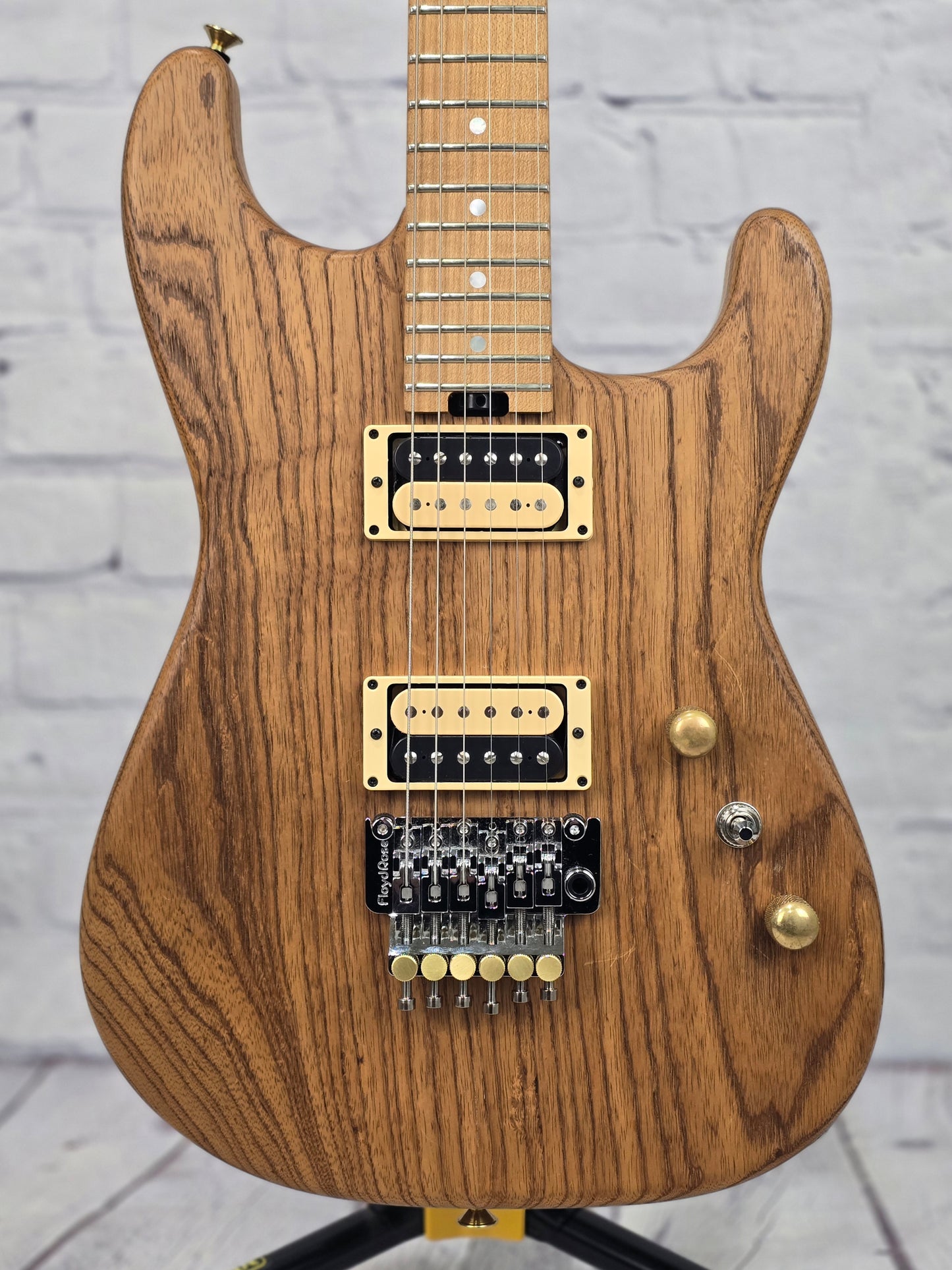 USED Charvel Custom Shop San Dimas Masterbuilt "Red Dave" 6 String Electric Guitar Roasted Ash Natural