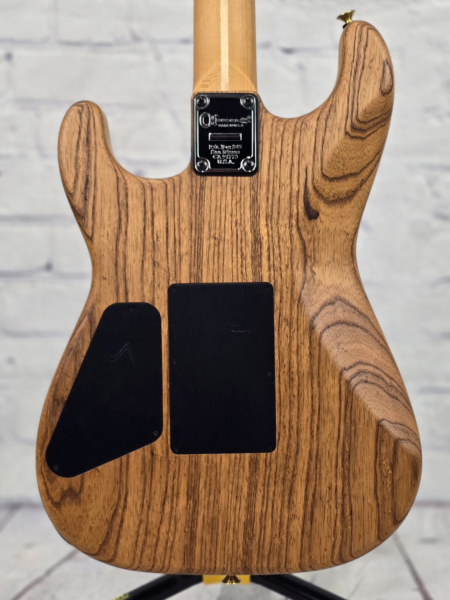 USED Charvel Custom Shop San Dimas Masterbuilt "Red Dave" 6 String Electric Guitar Roasted Ash Natural