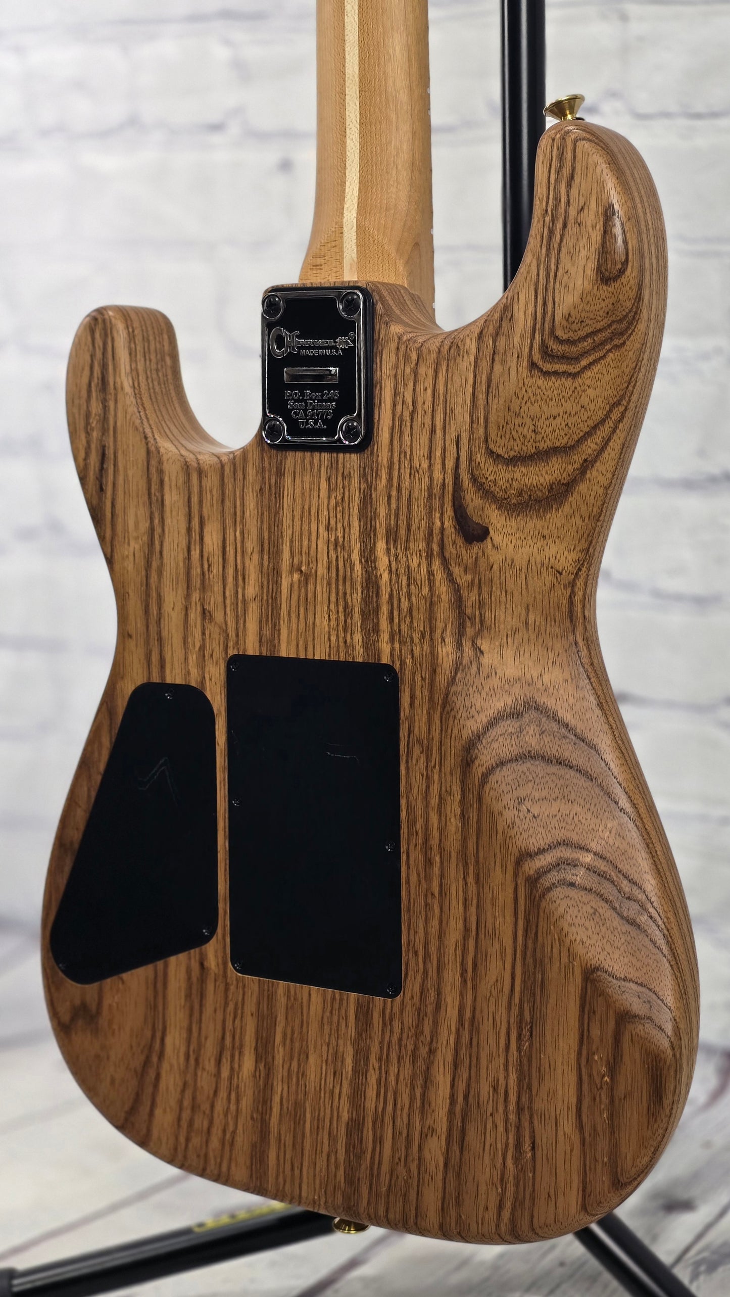 USED Charvel Custom Shop San Dimas Masterbuilt "Red Dave" 6 String Electric Guitar Roasted Ash Natural