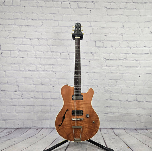 Nik Huber Guitars Adam Miller Signature Redwood Hollowbody 6 String Electric Guitar Natural Semi-Gloss