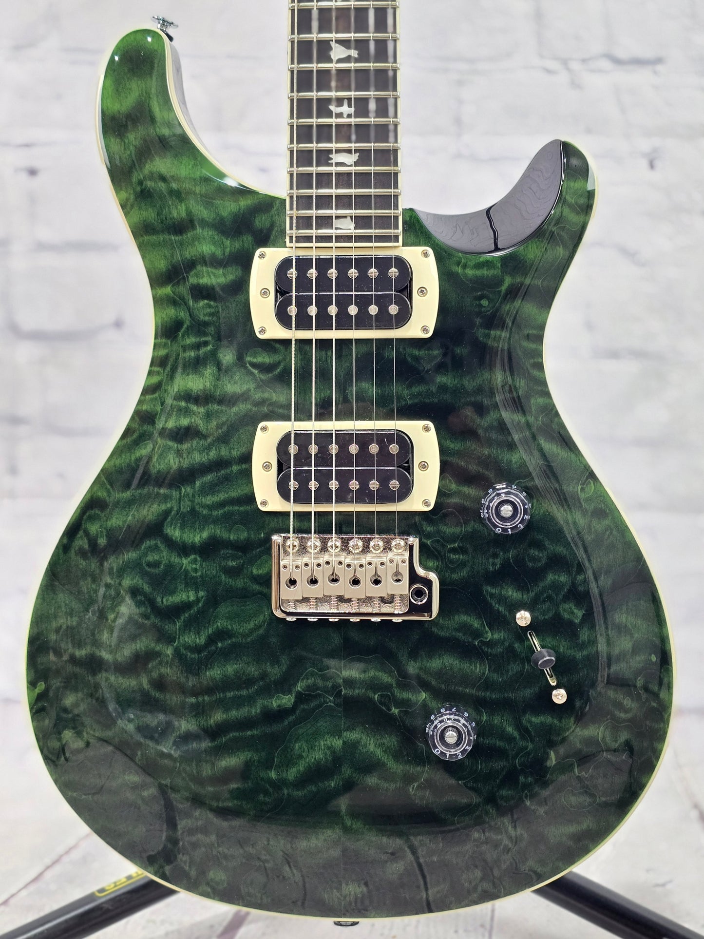 Paul Reed Smith PRS SE Custom 24 Quilt 6 String Electric Guitar Teal Black