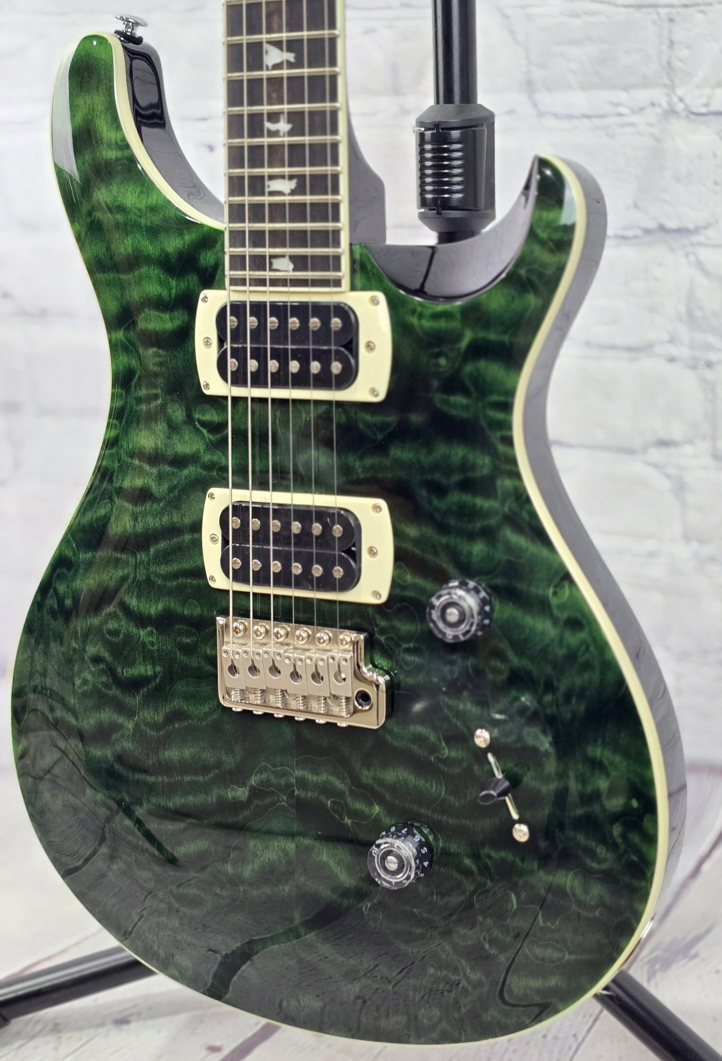 Paul Reed Smith PRS SE Custom 24 Quilt 6 String Electric Guitar Teal Black