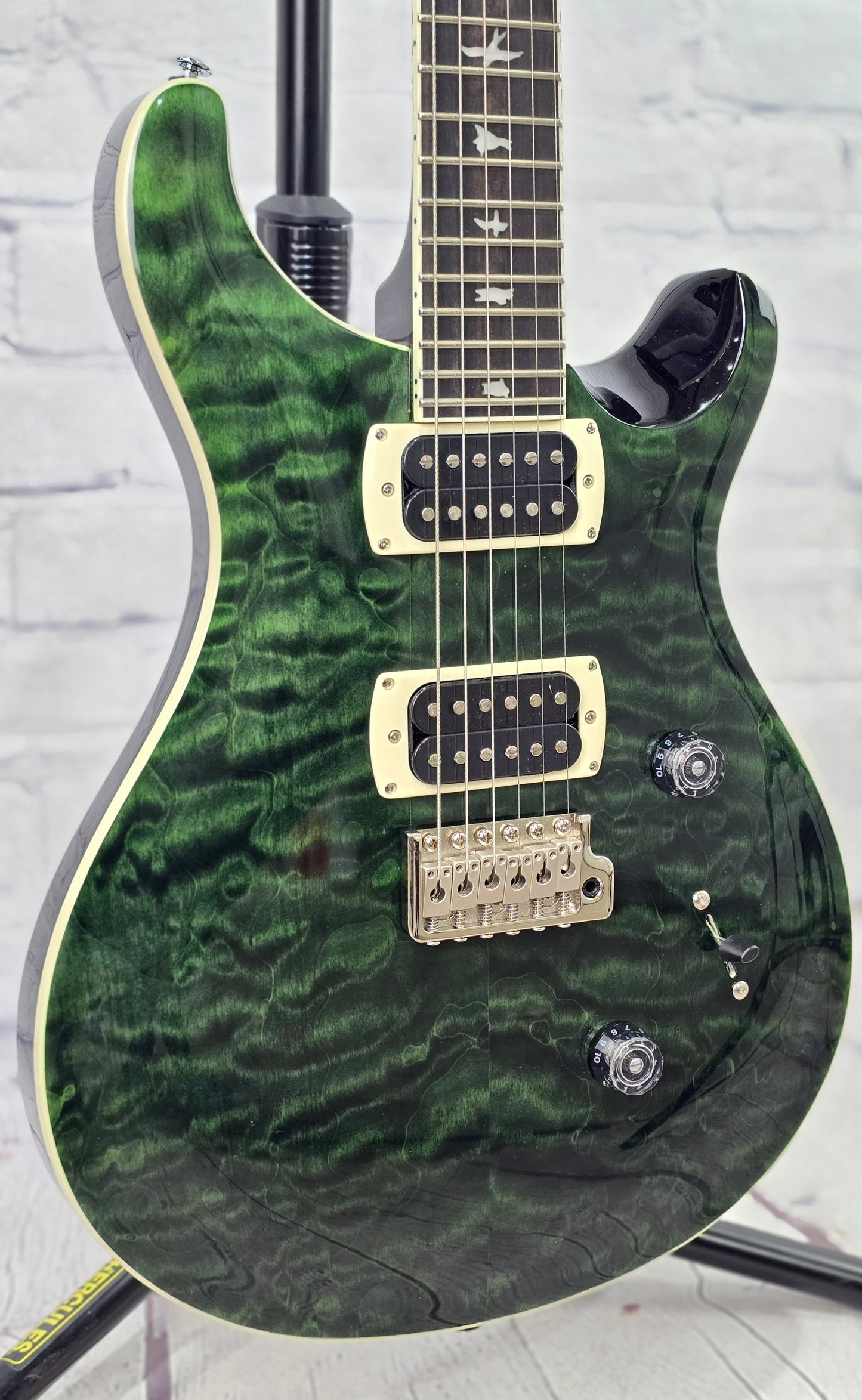 Paul Reed Smith PRS SE Custom 24 Quilt 6 String Electric Guitar Teal Black