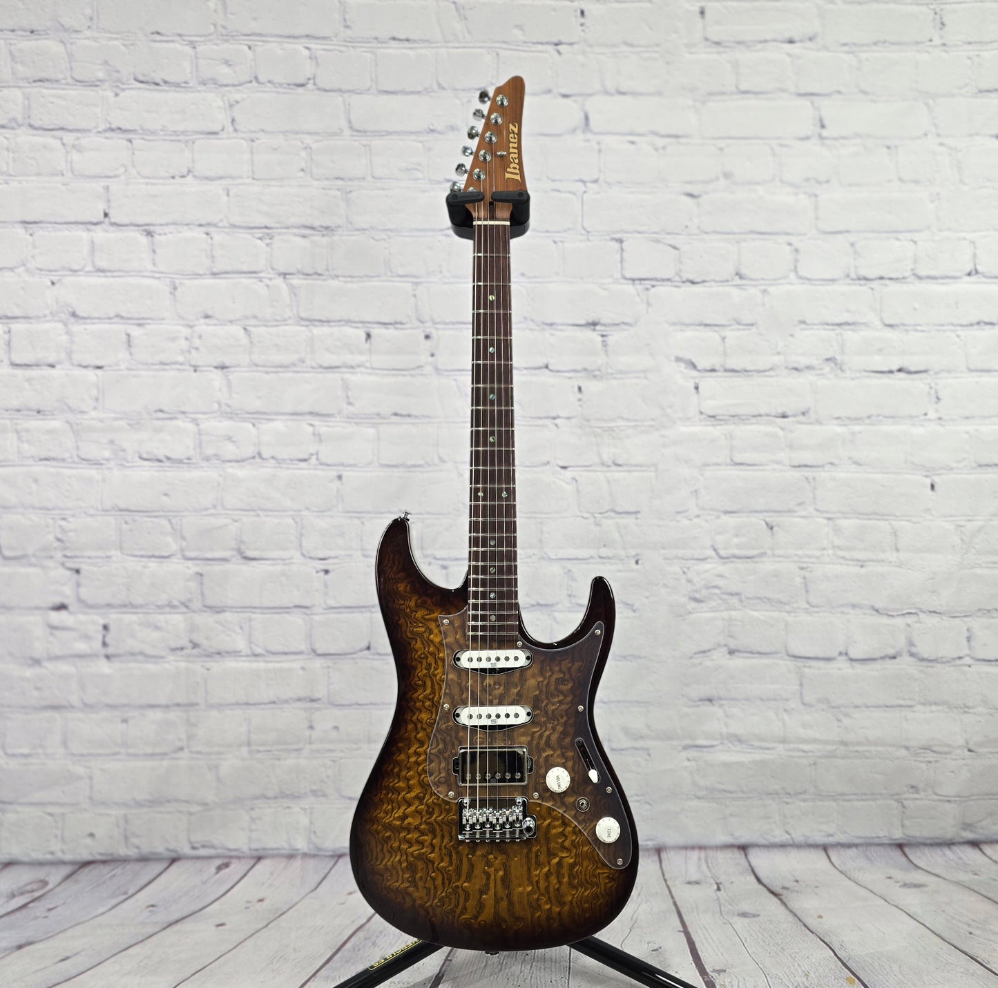 Ibanez Prestige AZ2204NJA TS Limited Edition 6 String Electric Guitar Japanese Ash Tobacco Sunburst