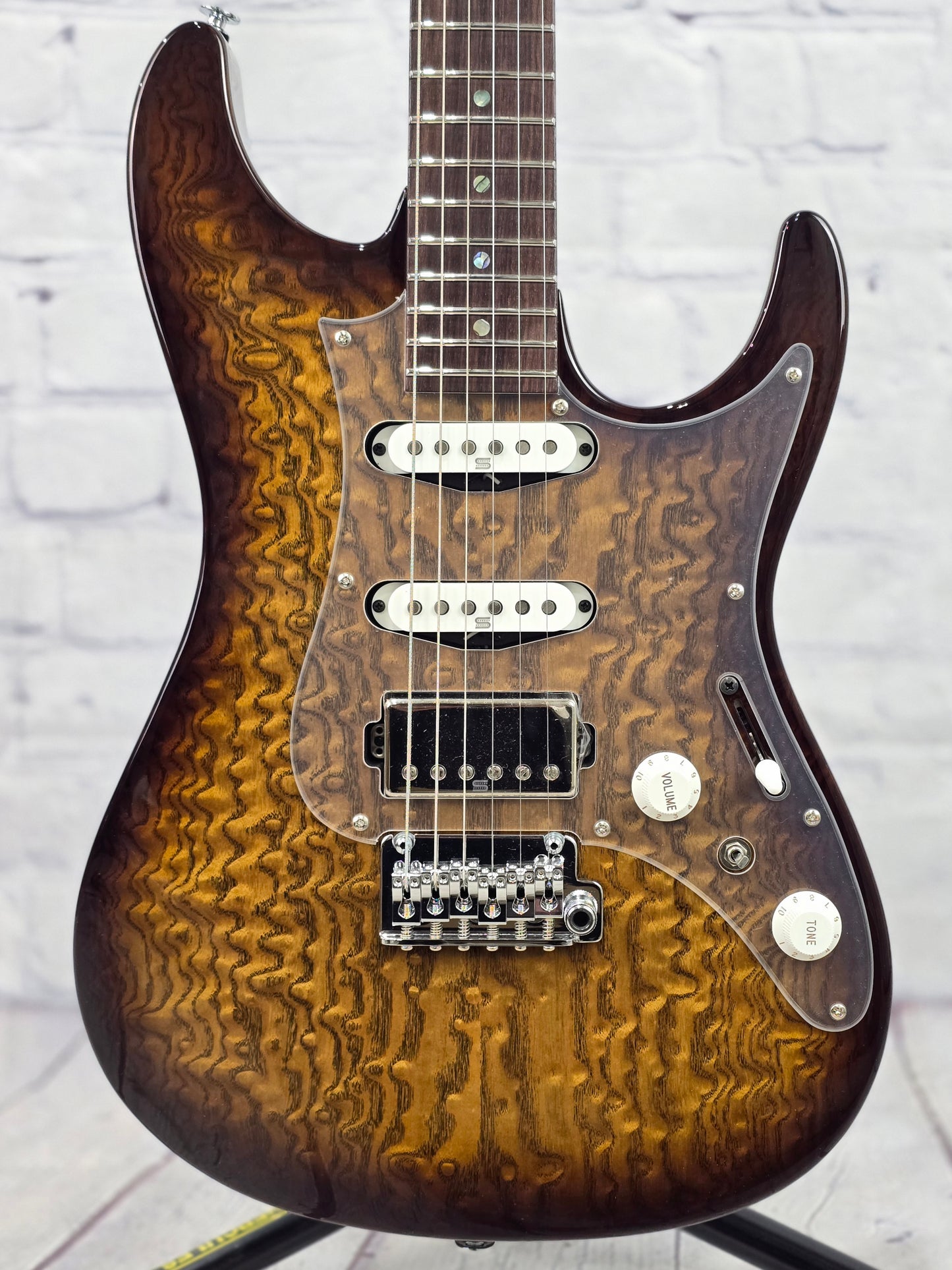 Ibanez Prestige AZ2204NJA TS Limited Edition 6 String Electric Guitar Japanese Ash Tobacco Sunburst