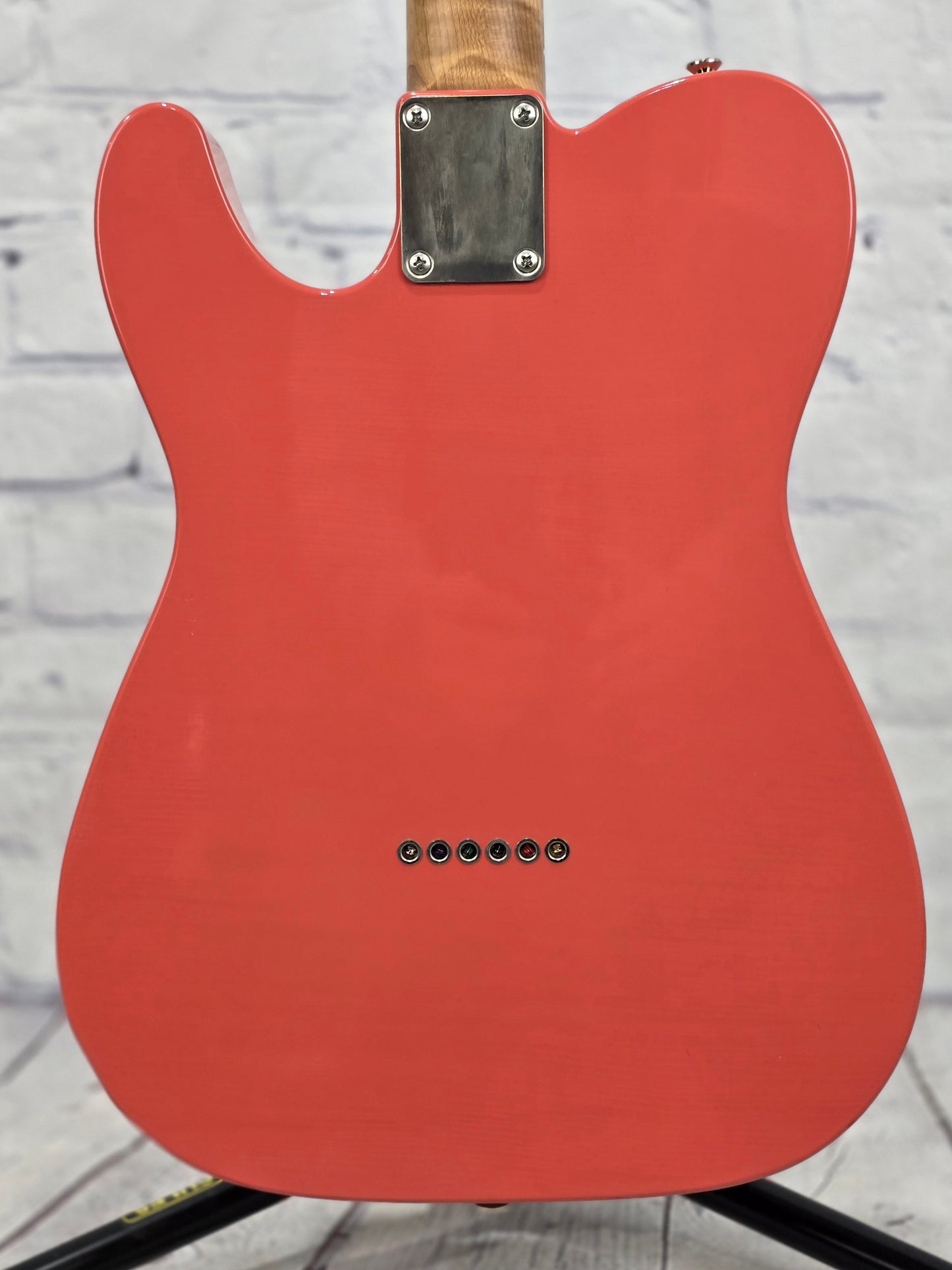 Lewis Parker Guitars Signature T 6 String Electric Guitar Tahitian Coral Light Distress