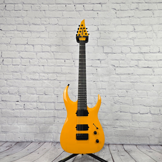 Jackson Guitars Pro Plus Misha Mansoor Juggernaut HT7 7 String Electric Guitar Signal Yellow