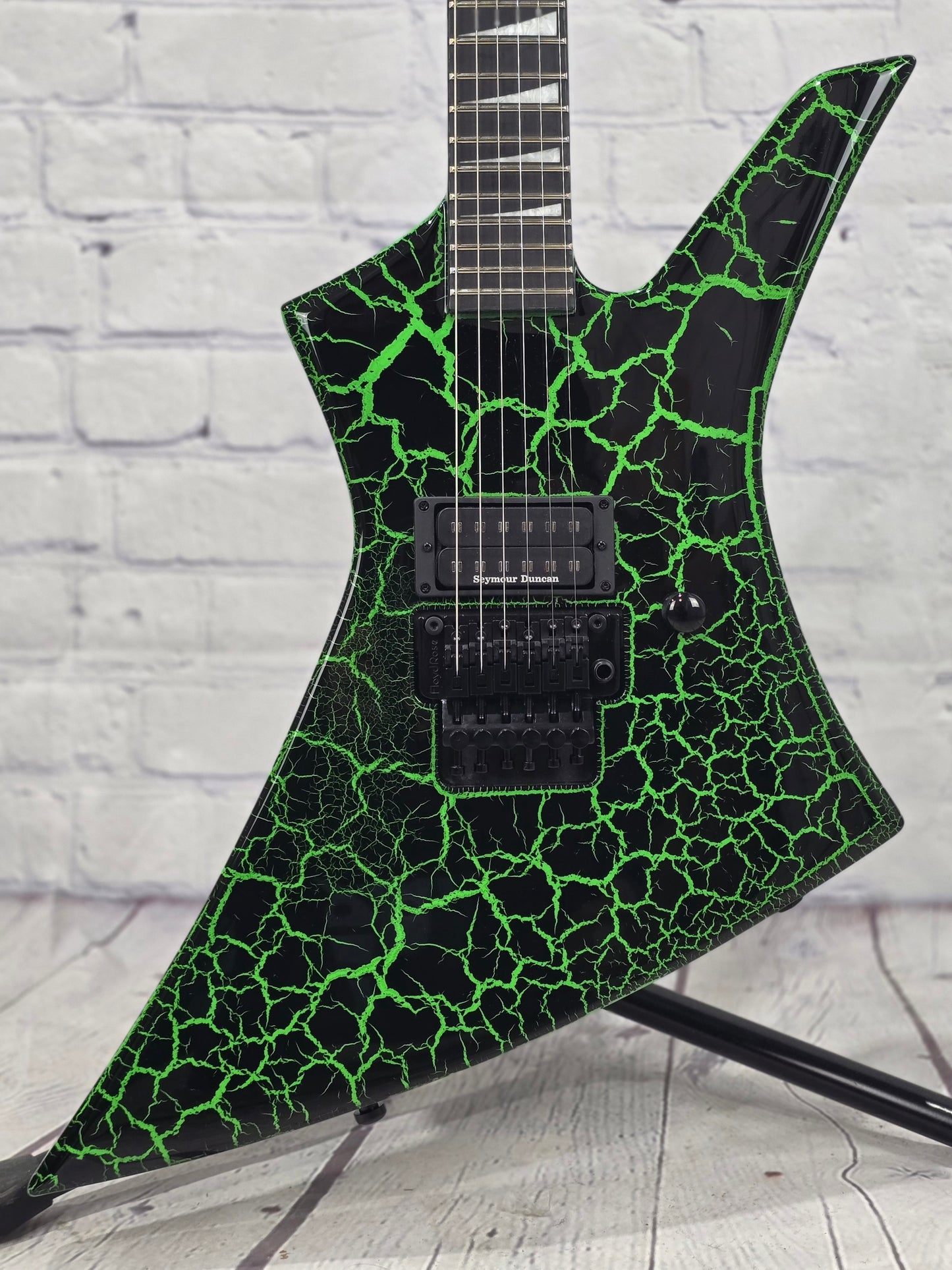 Jackson Guitars Pro Series Signature Brandon Ellis Kelly 6 String Electric Guitar Green Crackle