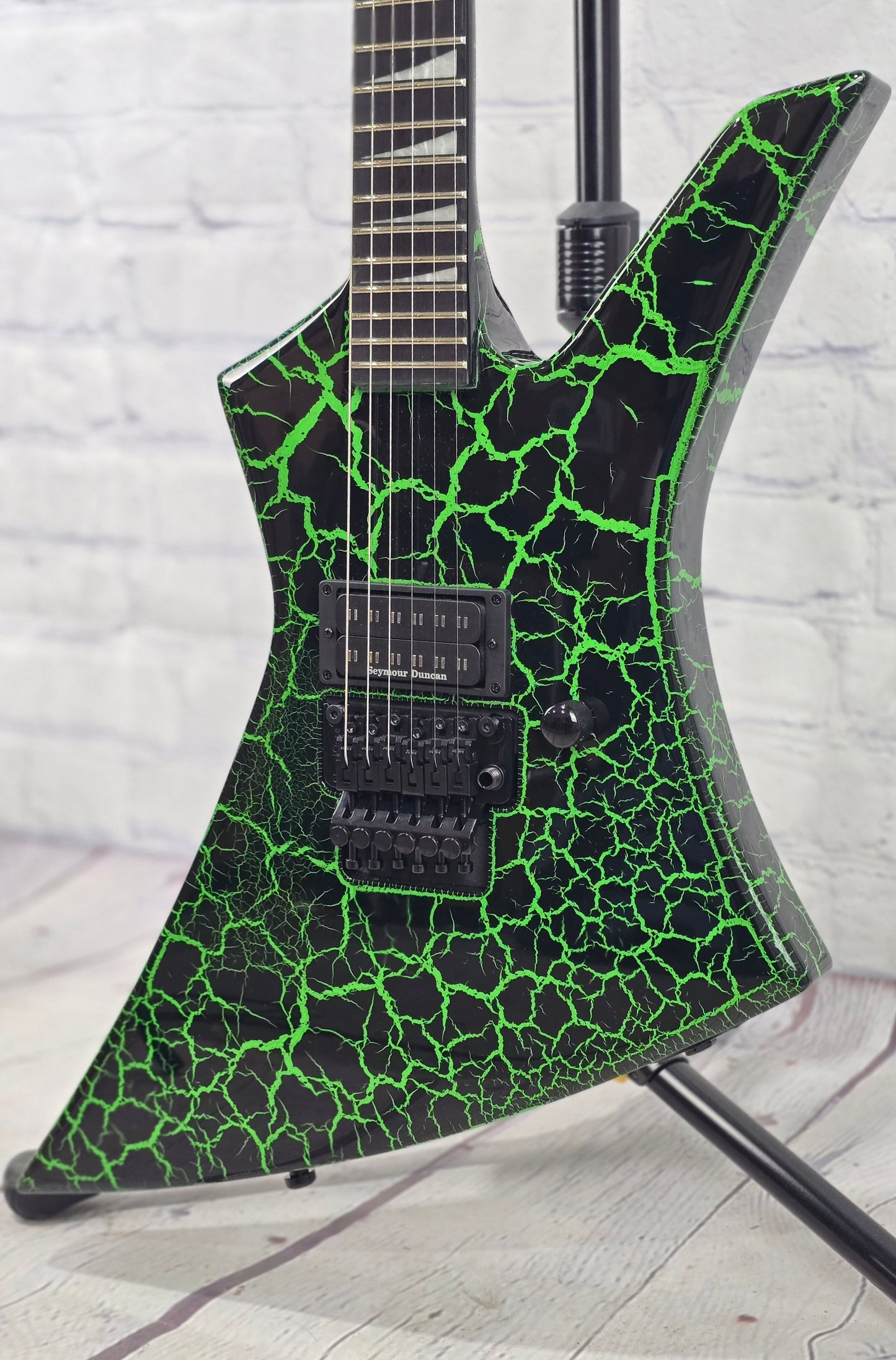 Jackson Guitars Pro Series Signature Brandon Ellis Kelly 6 String Electric Guitar Green Crackle