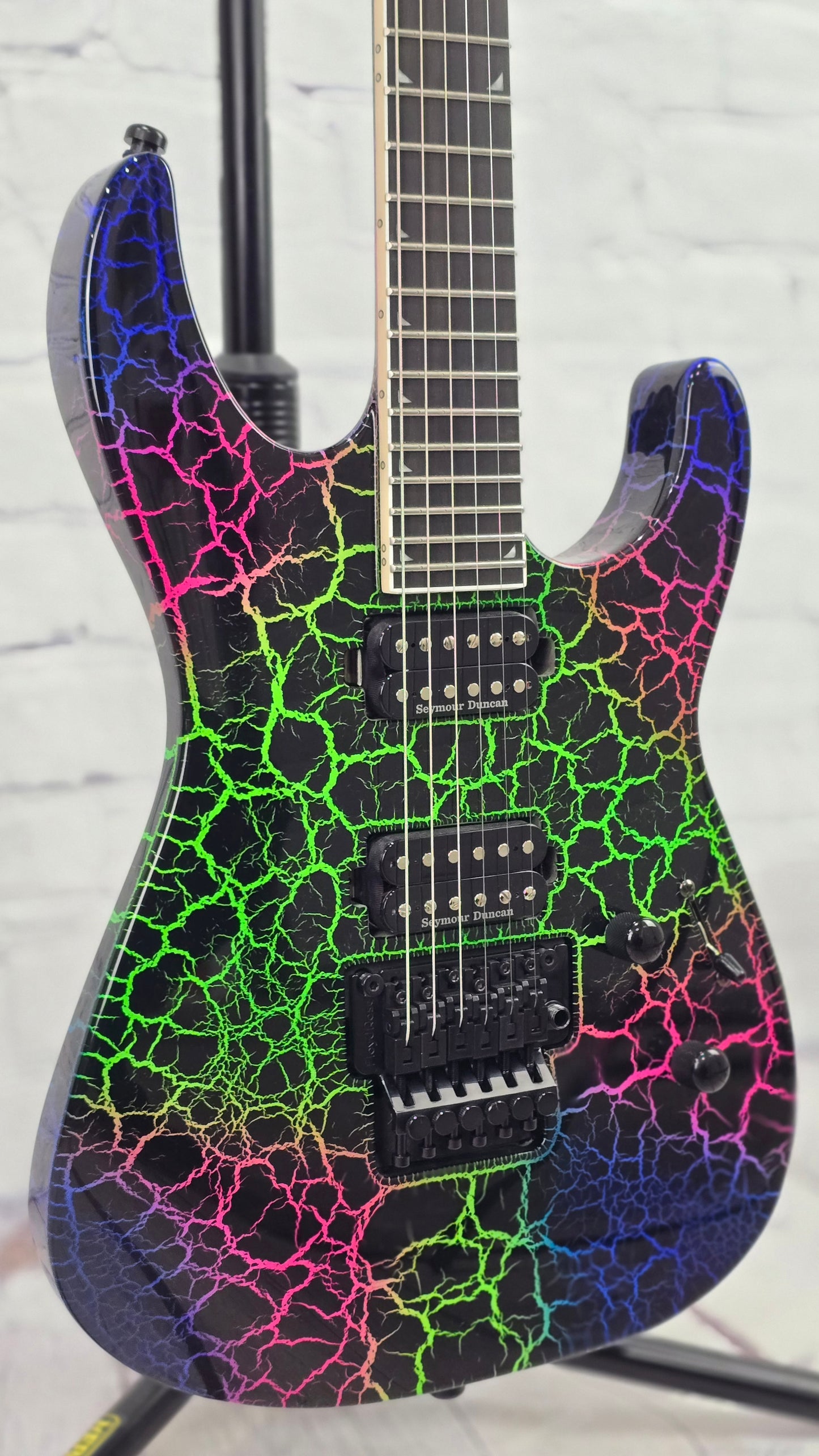 Jackson Guitars Pro Plus Soloist SL2 6 String Electric Guitar Bruised Crackle