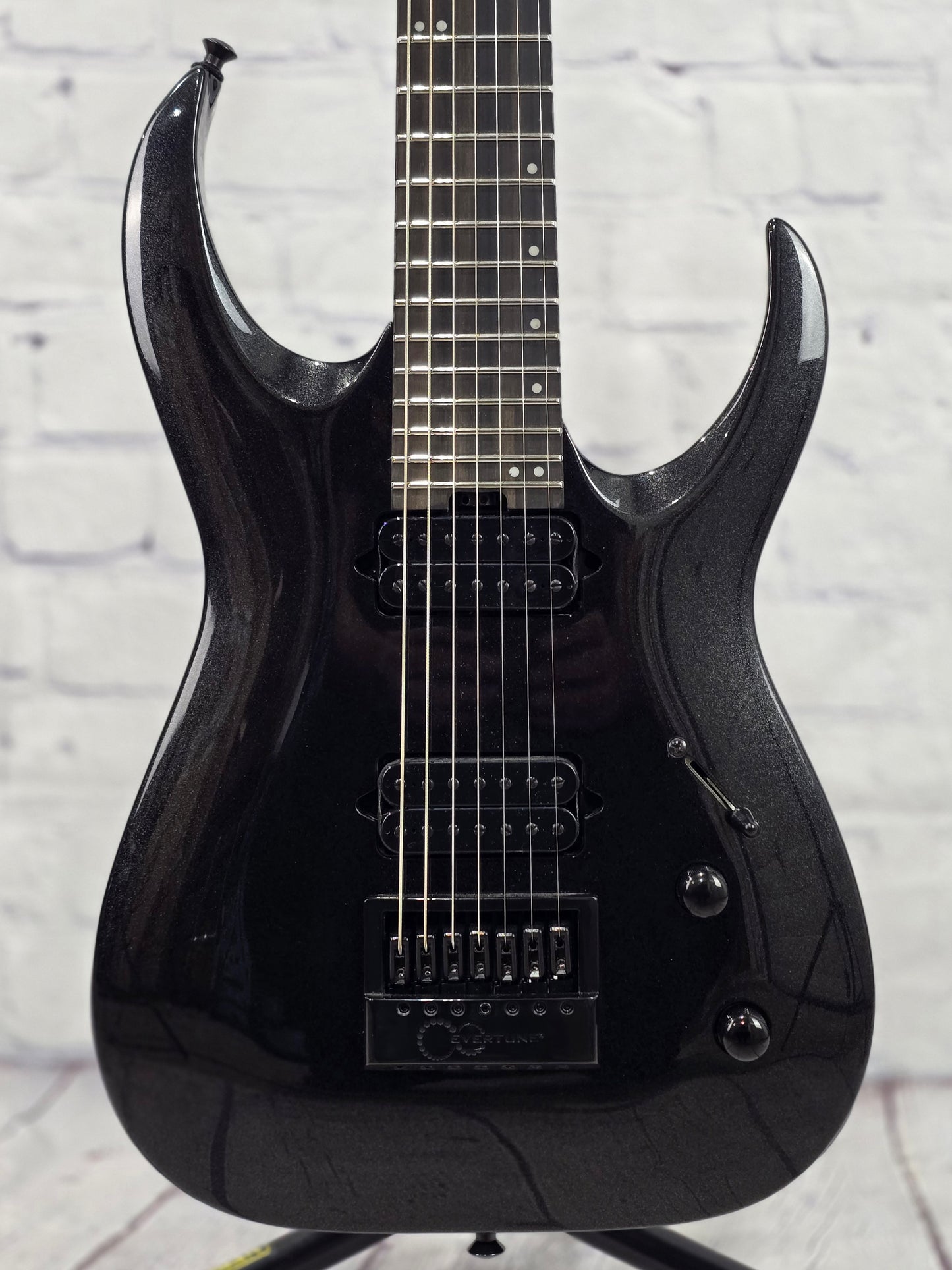 Jackson Guitars Pro Plus Misha Mansoor Juggernaut ET7 7 String Electric Guitar Metallic Black