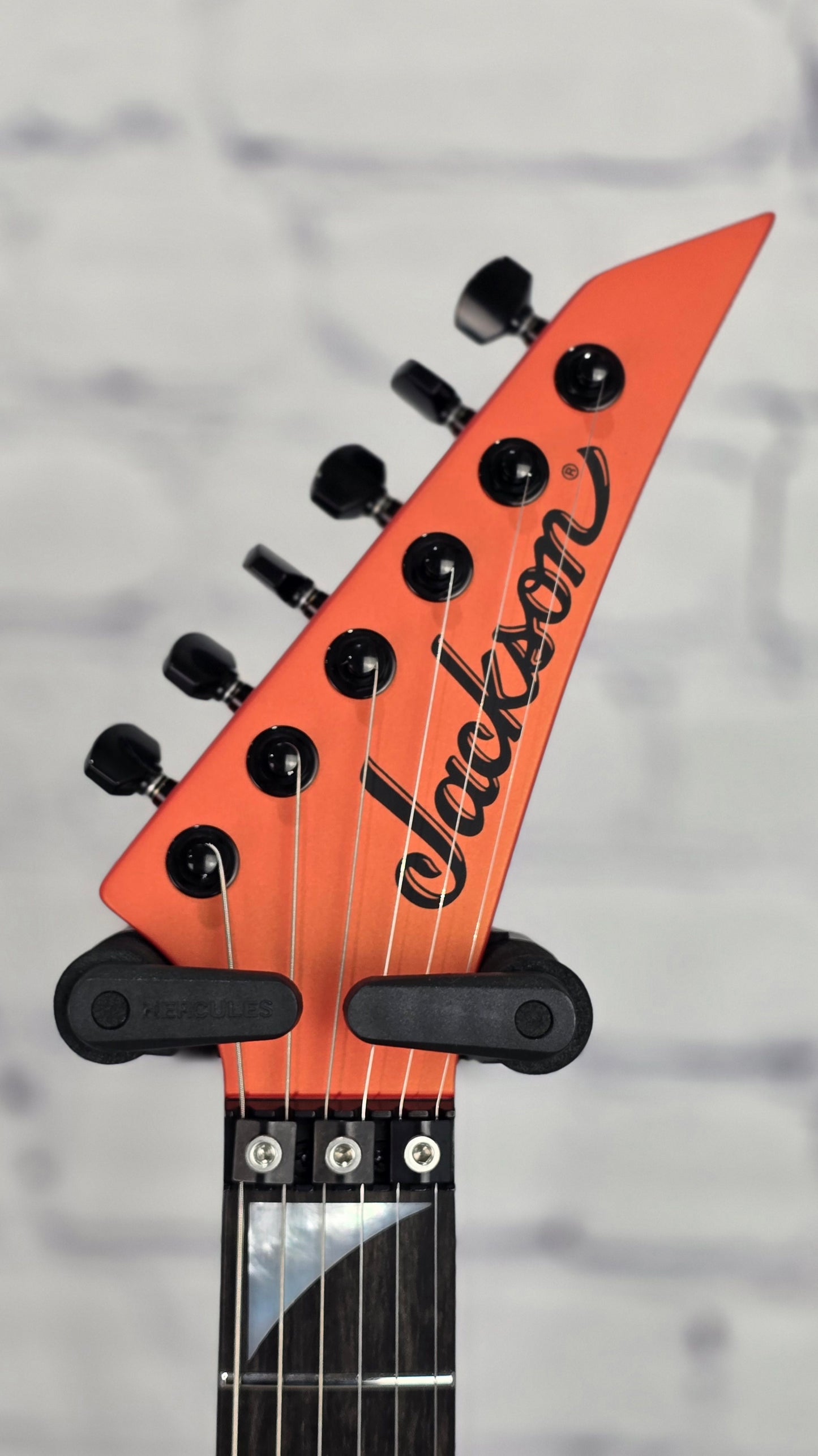 Jackson Guitars American Series Soloist SL2MG HT 6 String Electric Guitar Satin Lambo Orange