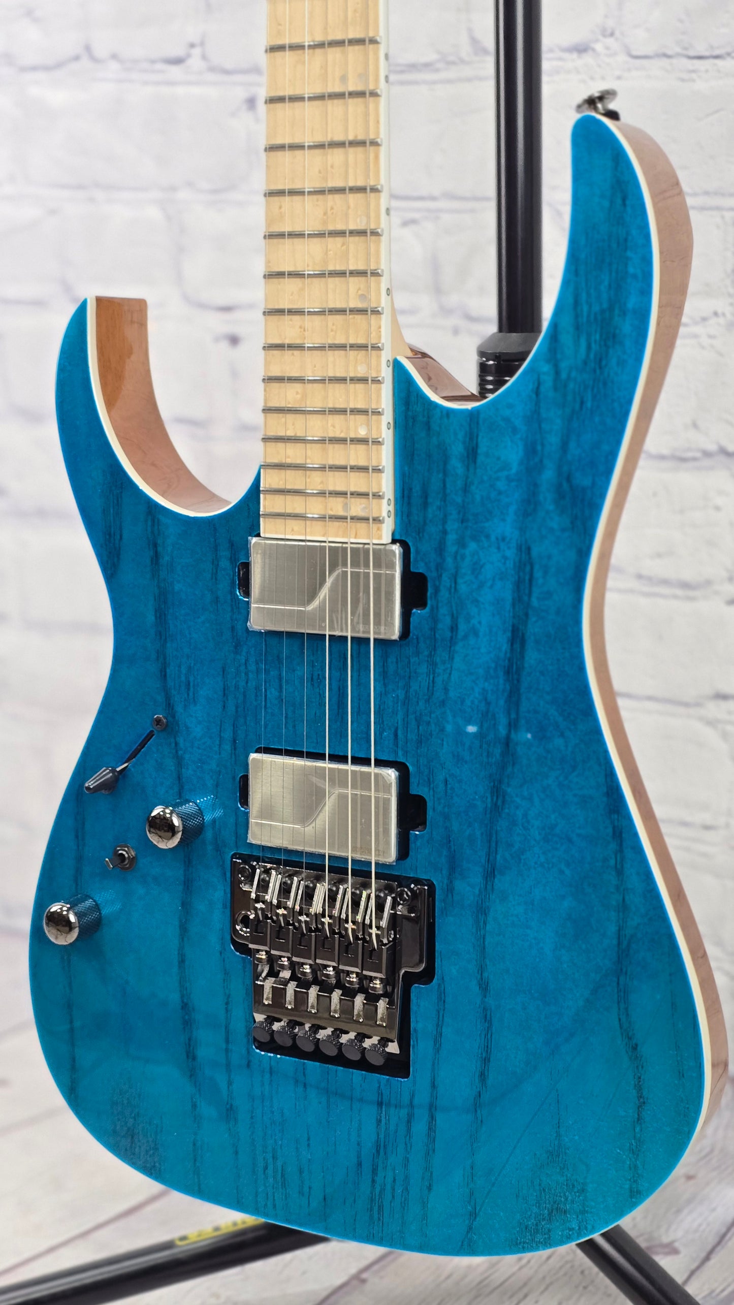 Ibanez Prestige RG5120ML FCN Left Handed 6 String Electric Guitar Frozen Ocean Blue
