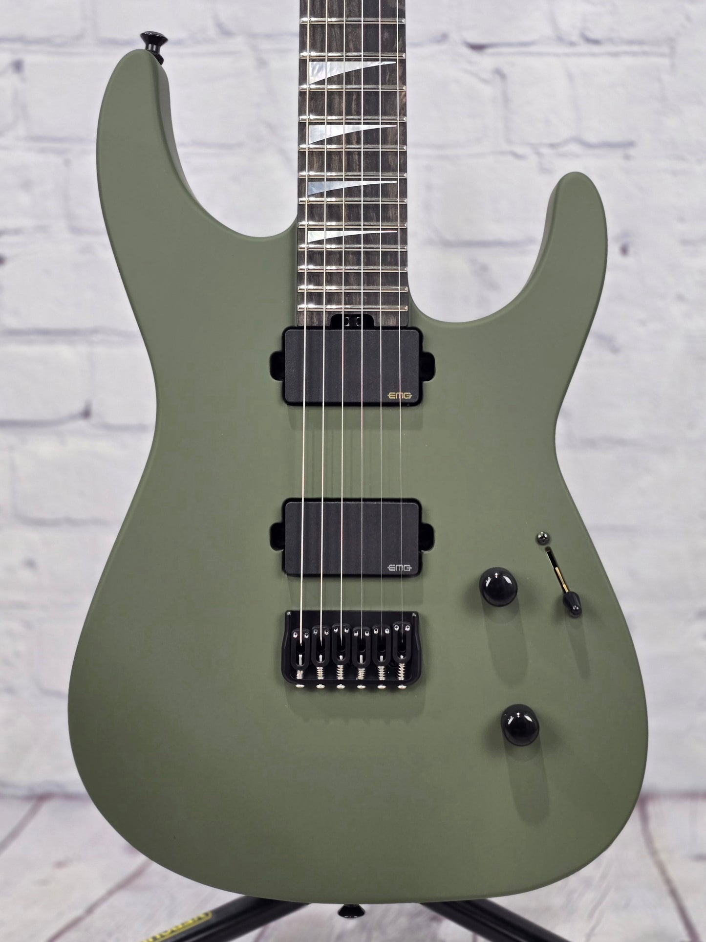 Jackson Guitars American Series Soloist SL2MG HT 6 String Electric Guitar Matte Army Drab