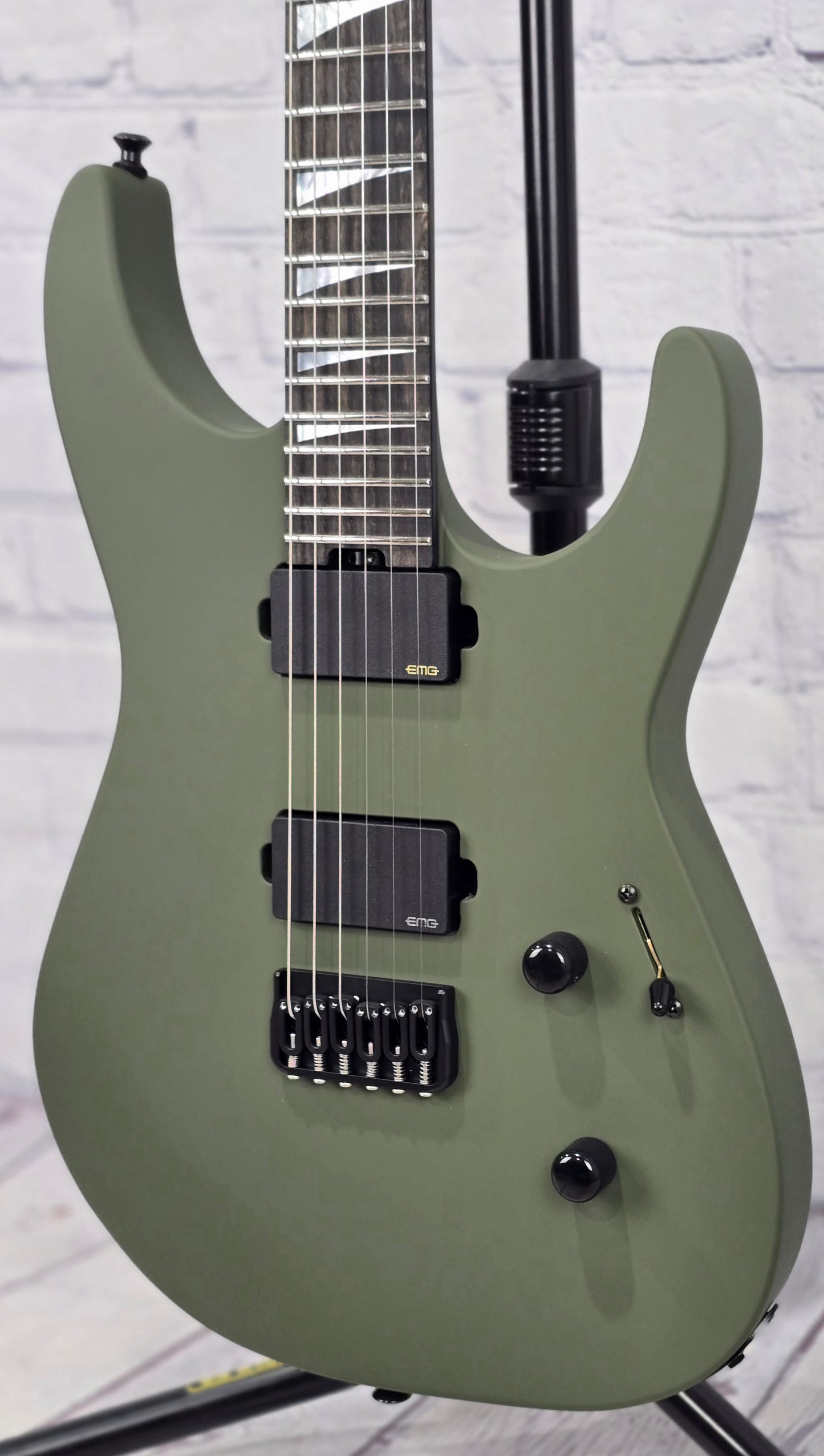 Jackson Guitars American Series Soloist SL2MG HT 6 String Electric Guitar Matte Army Drab