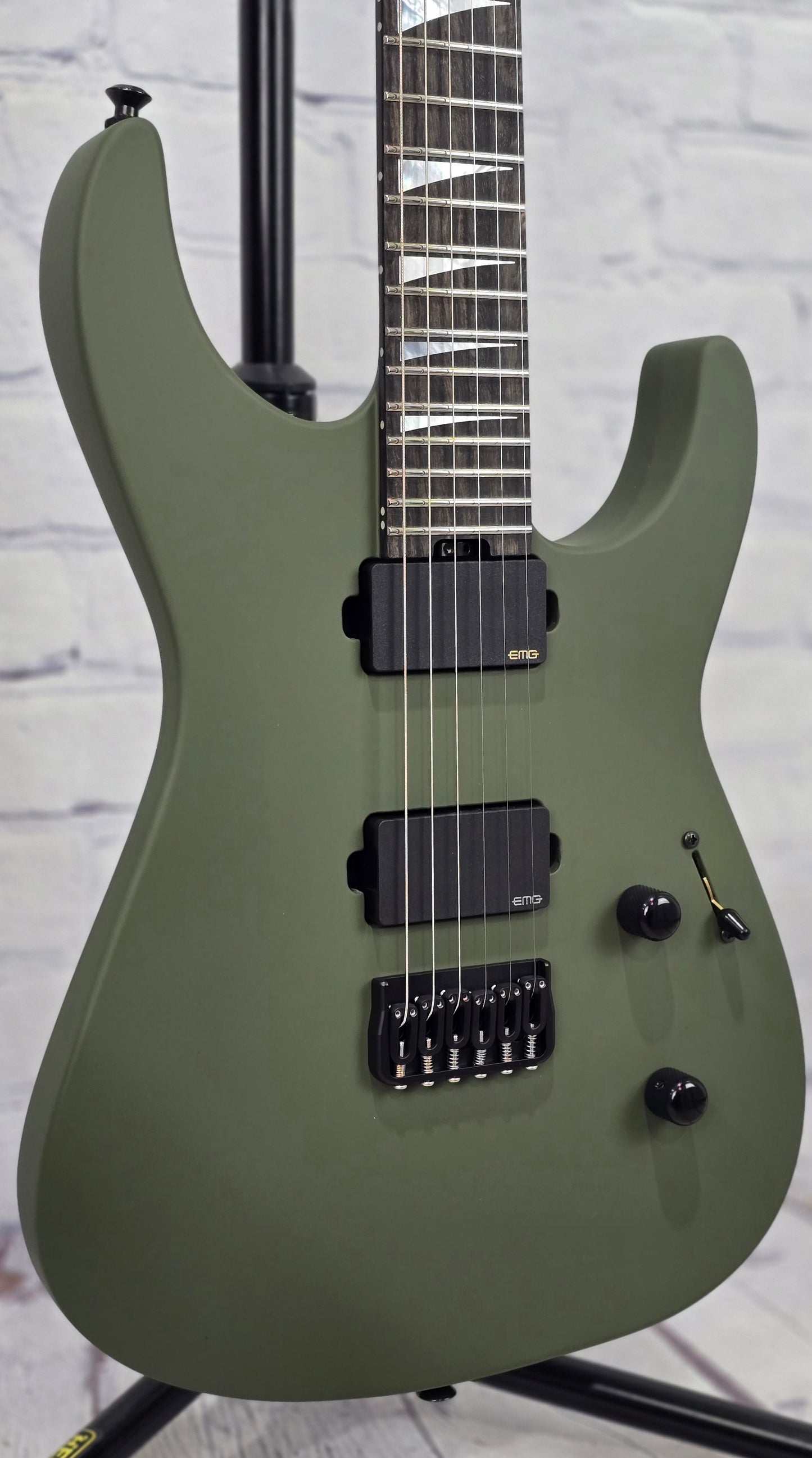 Jackson Guitars American Series Soloist SL2MG HT 6 String Electric Guitar Matte Army Drab