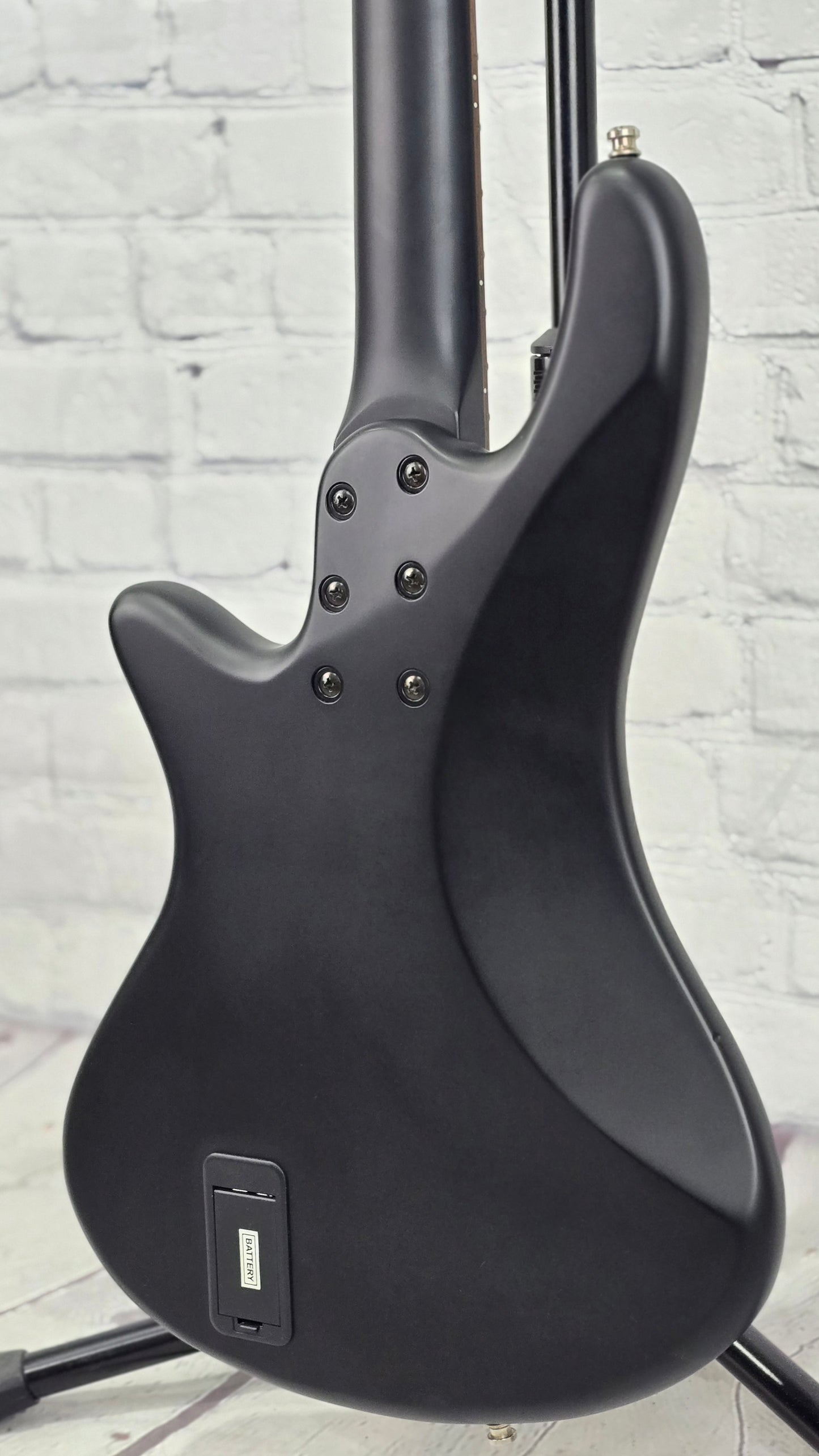 USED Schecter Stiletto Stealth 4 String Bass Matte Black