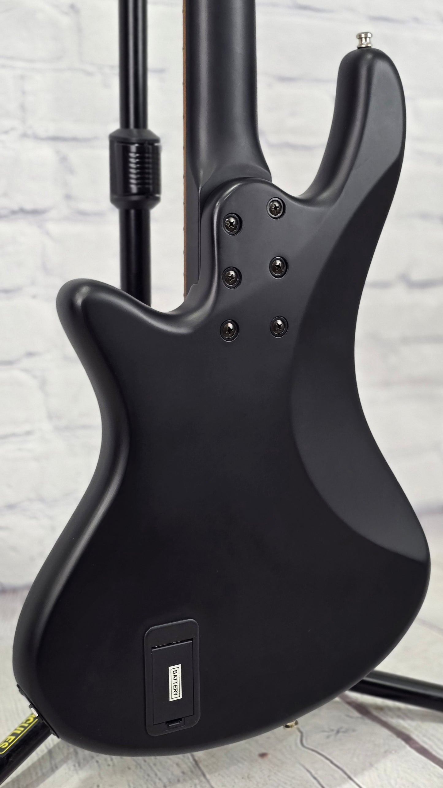 USED Schecter Stiletto Stealth 4 String Bass Matte Black