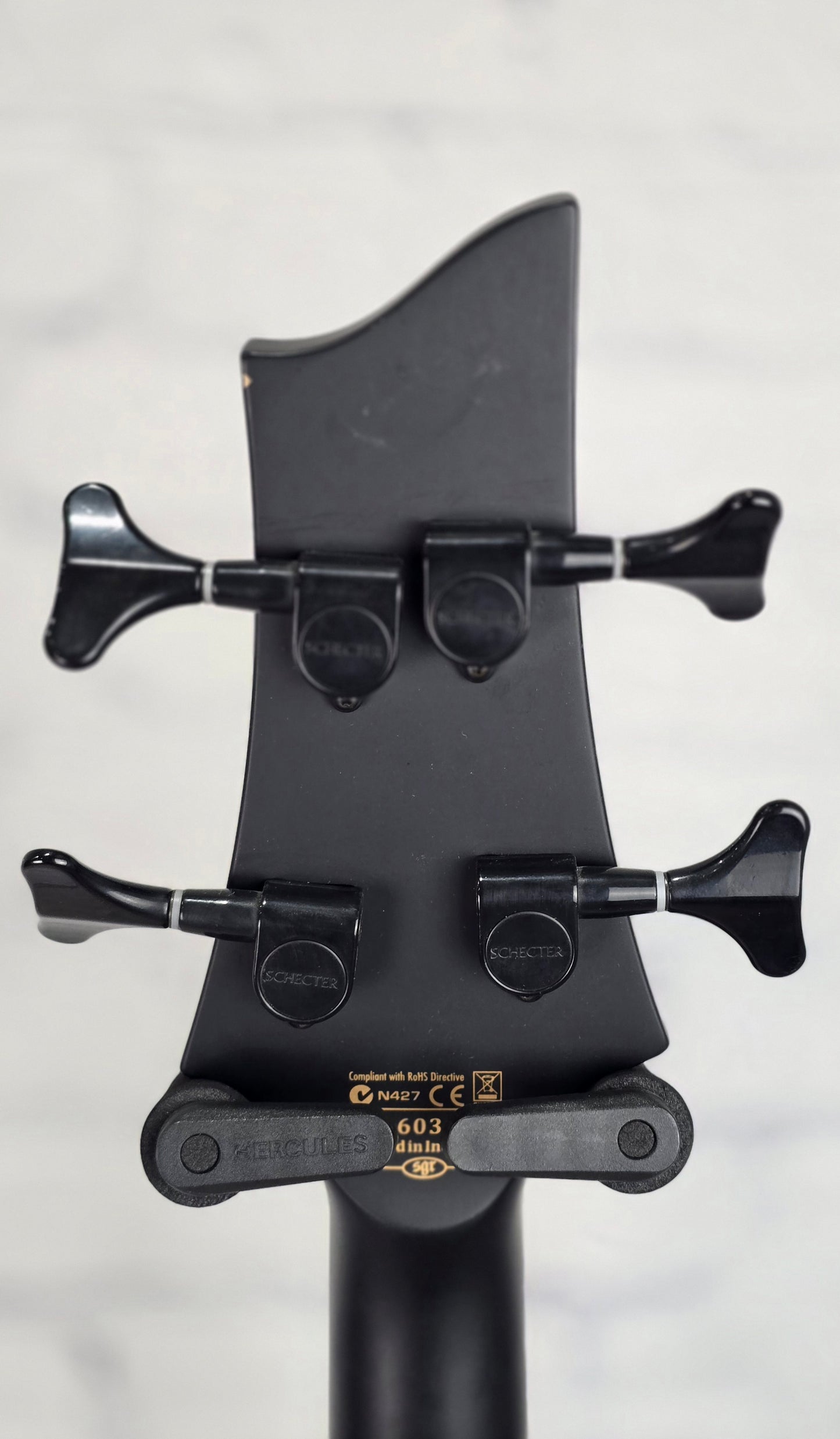 USED Schecter Stiletto Stealth 4 String Bass Matte Black