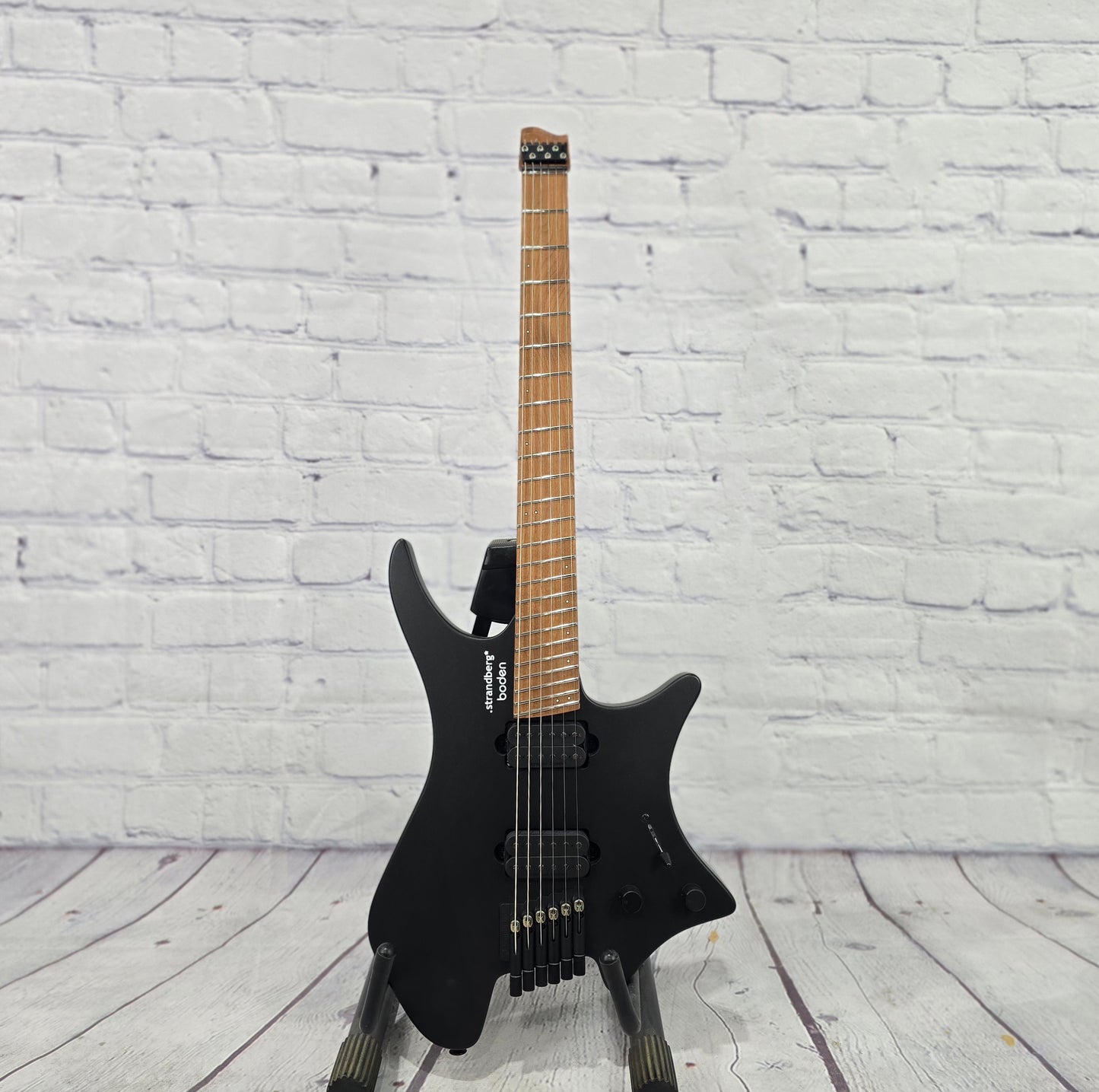 Strandberg Boden Standard N2.6 6 String Electric Guitar Black Satin Metallic