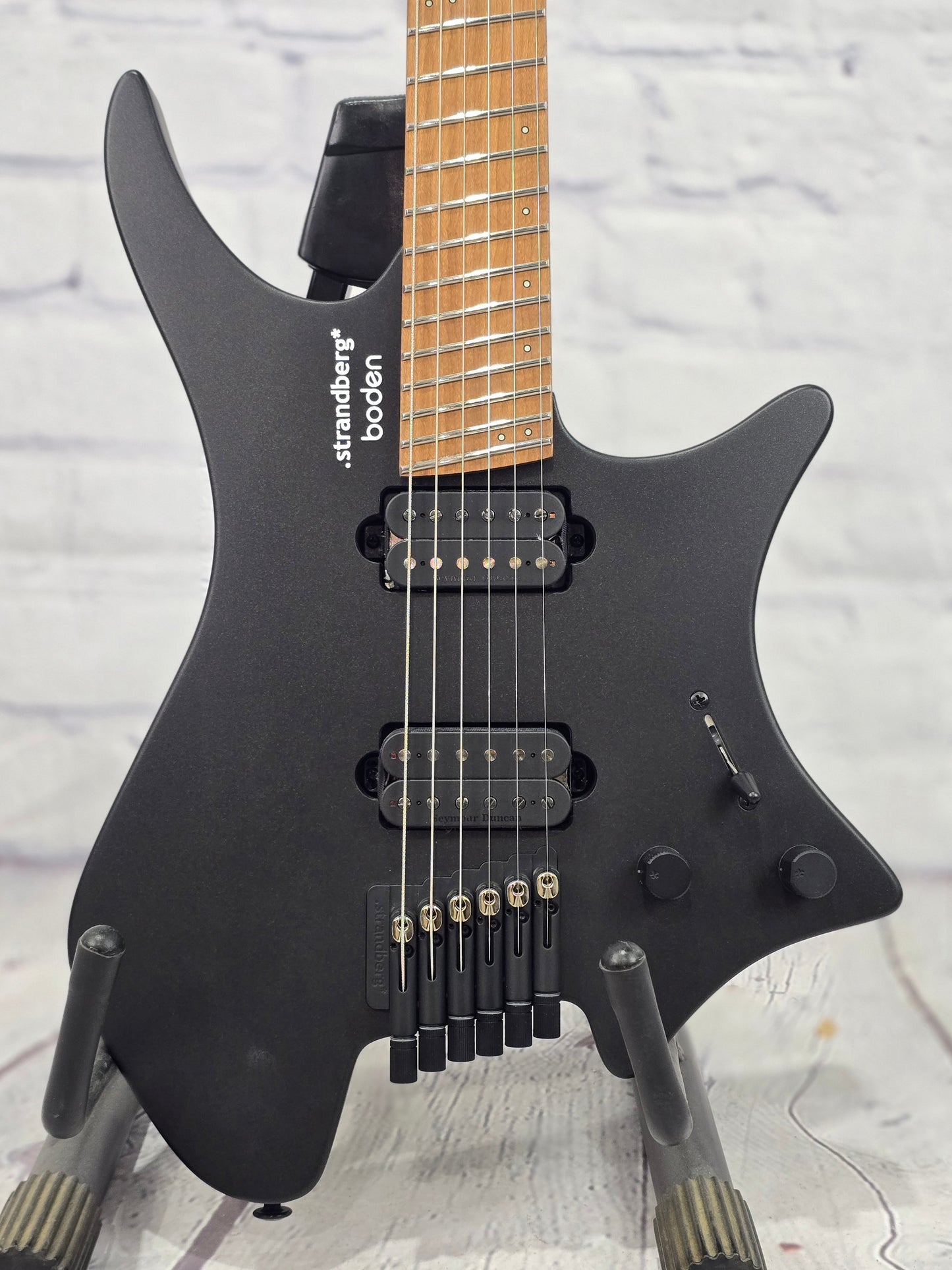 Strandberg Boden Standard N2.6 6 String Electric Guitar Black Satin Metallic