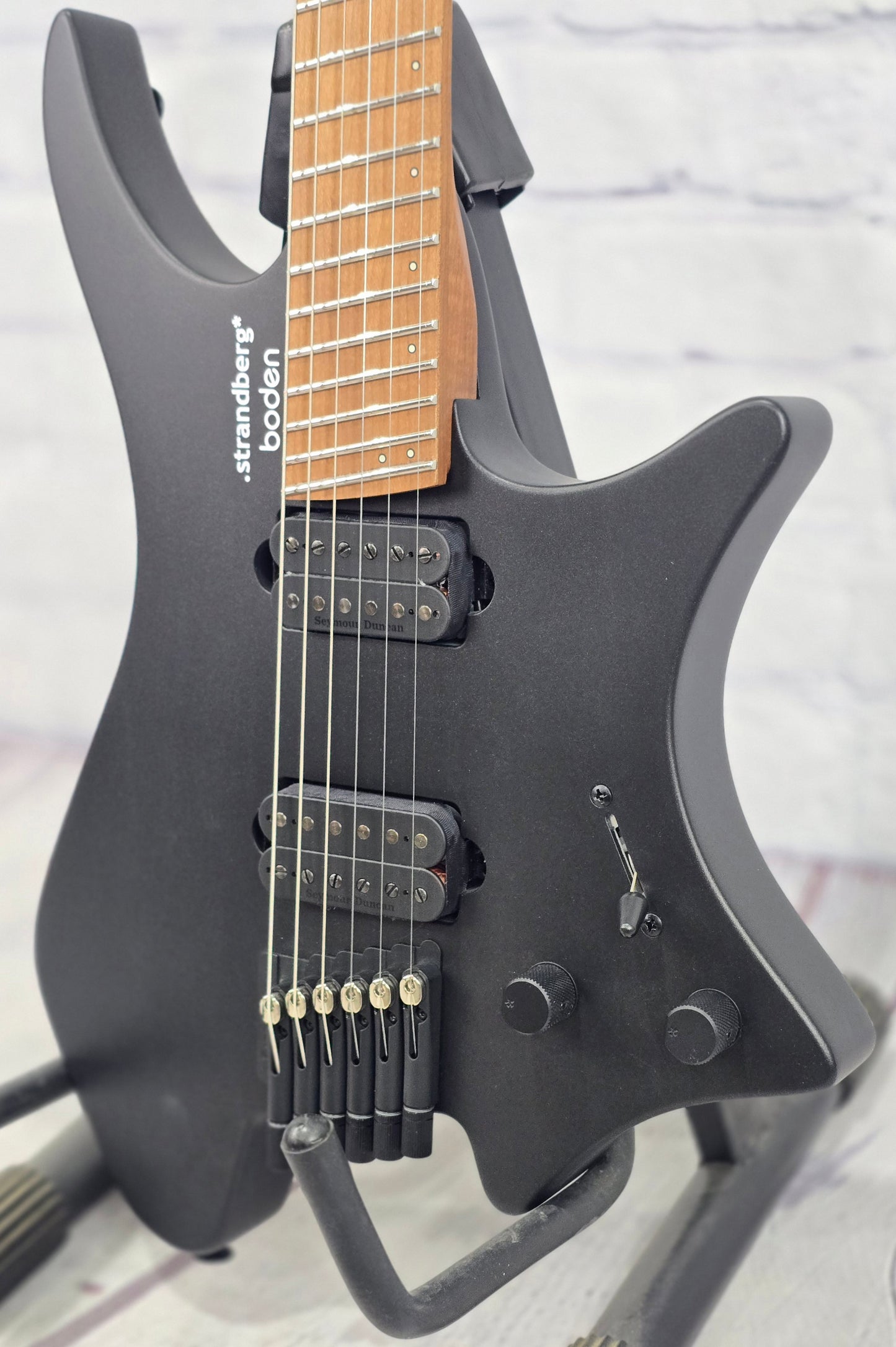 Strandberg Boden Standard N2.6 6 String Electric Guitar Black Satin Metallic