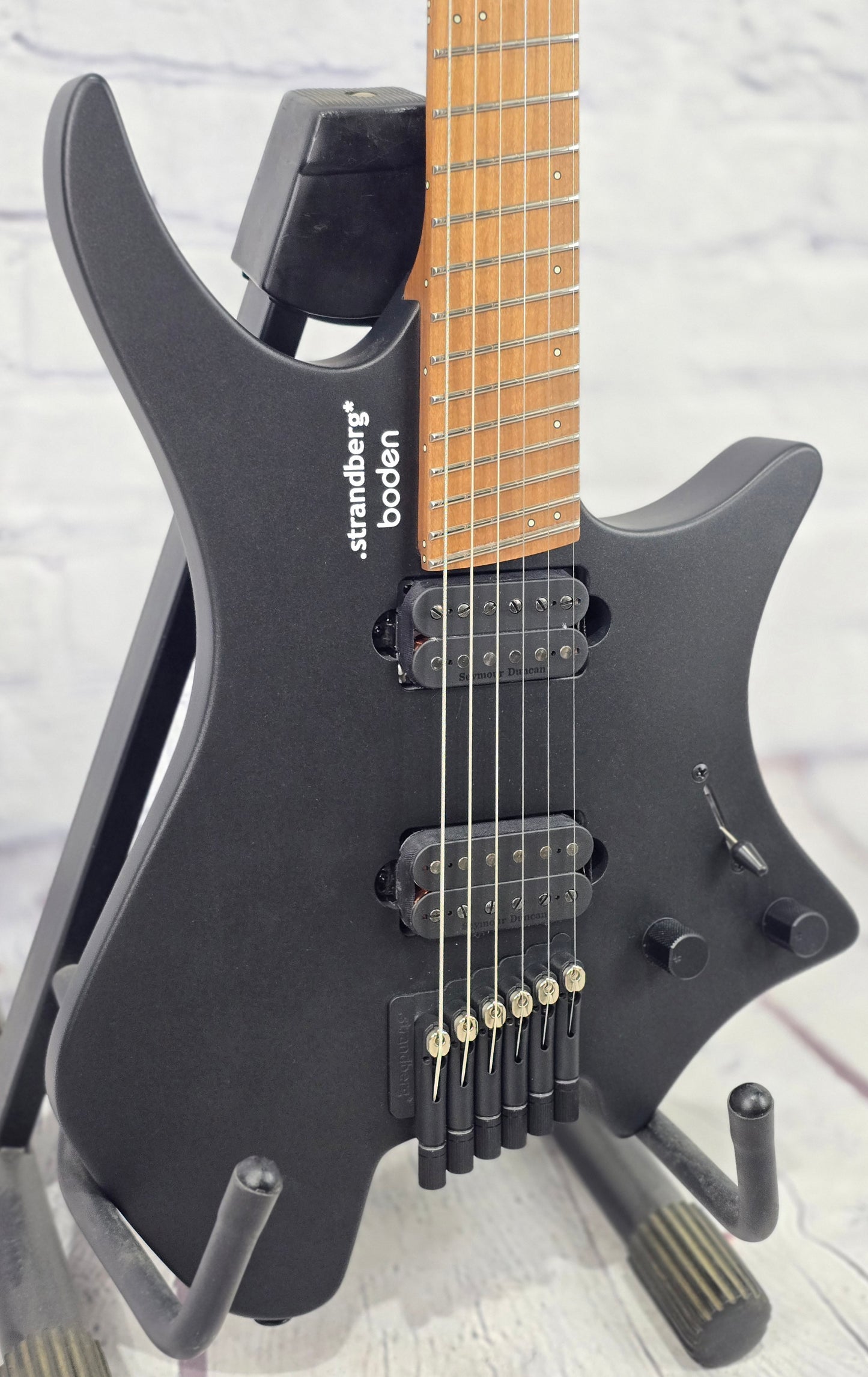 Strandberg Boden Standard N2.6 6 String Electric Guitar Black Satin Metallic